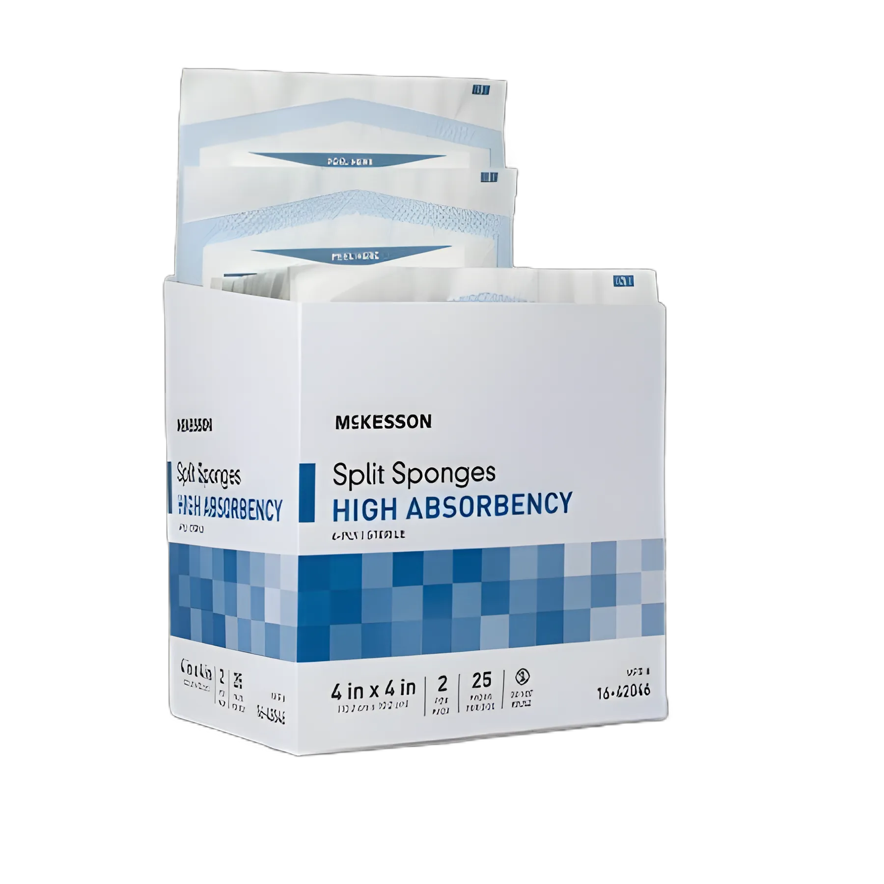 Split Sponges McKesson 4 X 4 Inch Sterile 6-Ply - 16-42046
