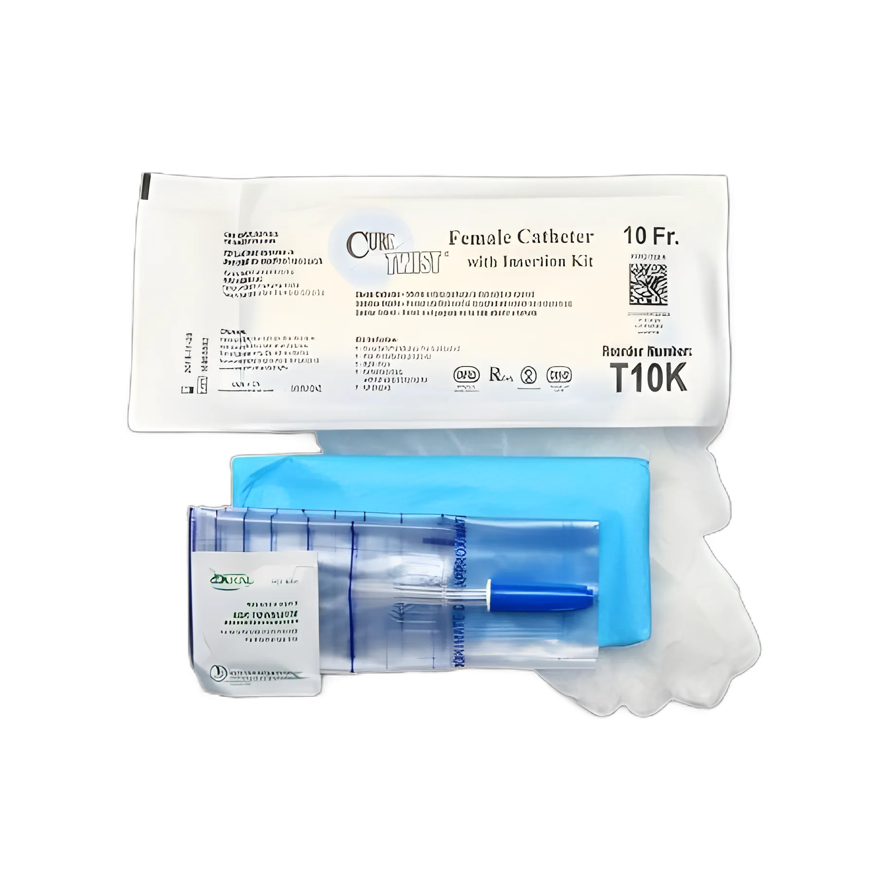 Cure Twist® Female Catheter Tray 10Fr - DEHP/BPA/Latex-Free