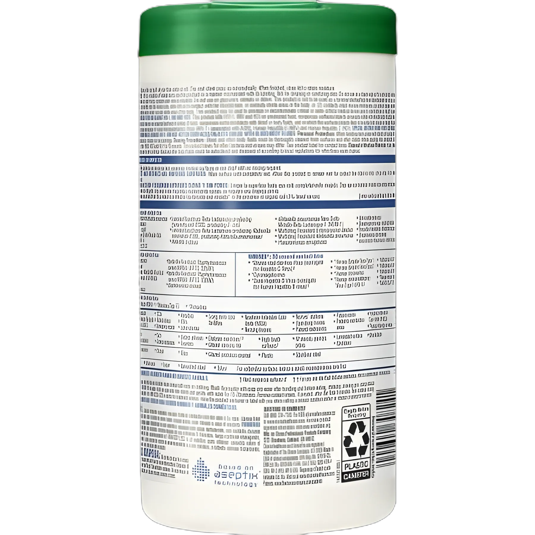 Clorox Healthcare® Surface Disinfectant Cleaner Premoistened Hydrogen Peroxide Based Manual Pull Wipe 95 Count Canister Unscented NonSterile