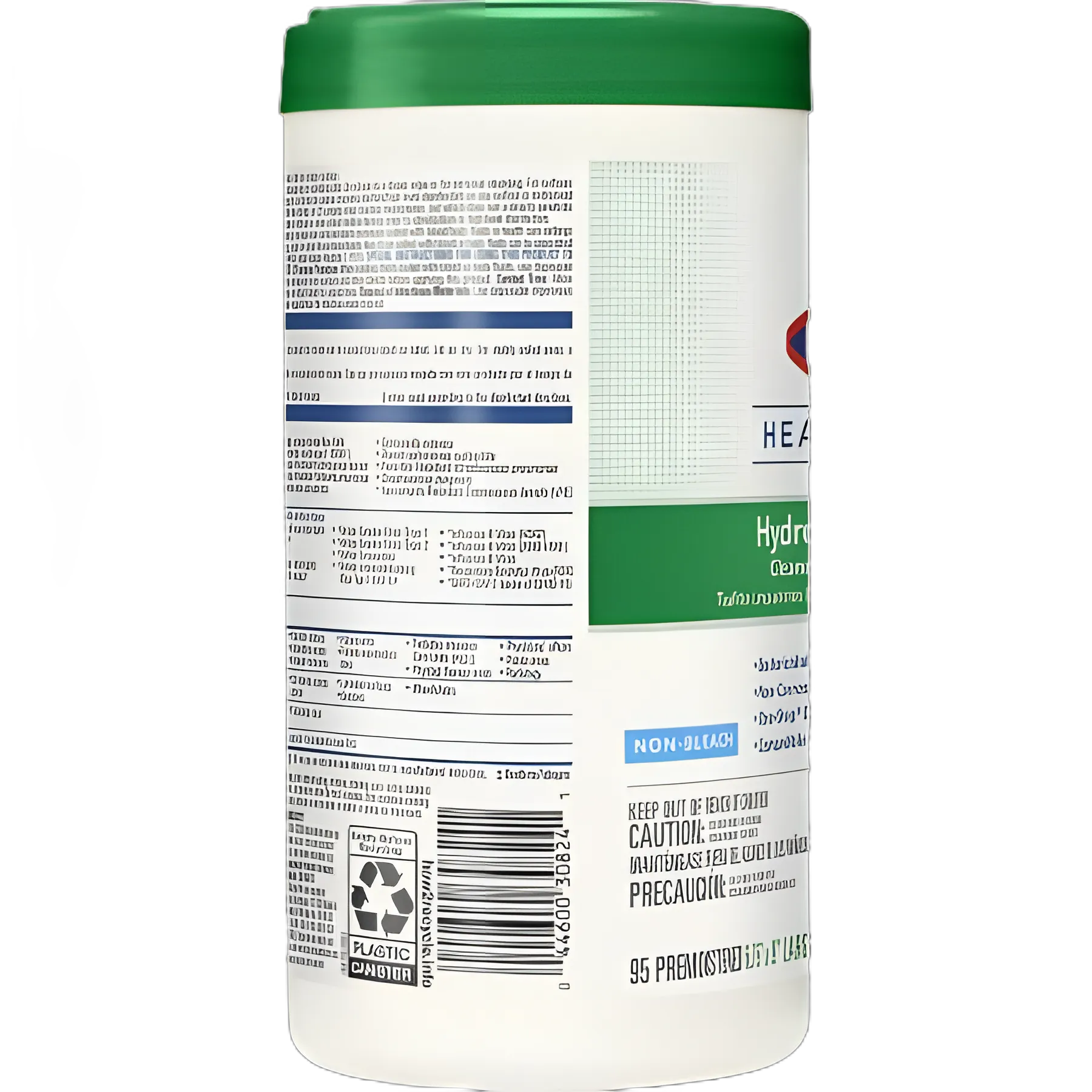 Clorox Healthcare® Surface Disinfectant Cleaner Premoistened Hydrogen Peroxide Based Manual Pull Wipe 95 Count Canister Unscented NonSterile