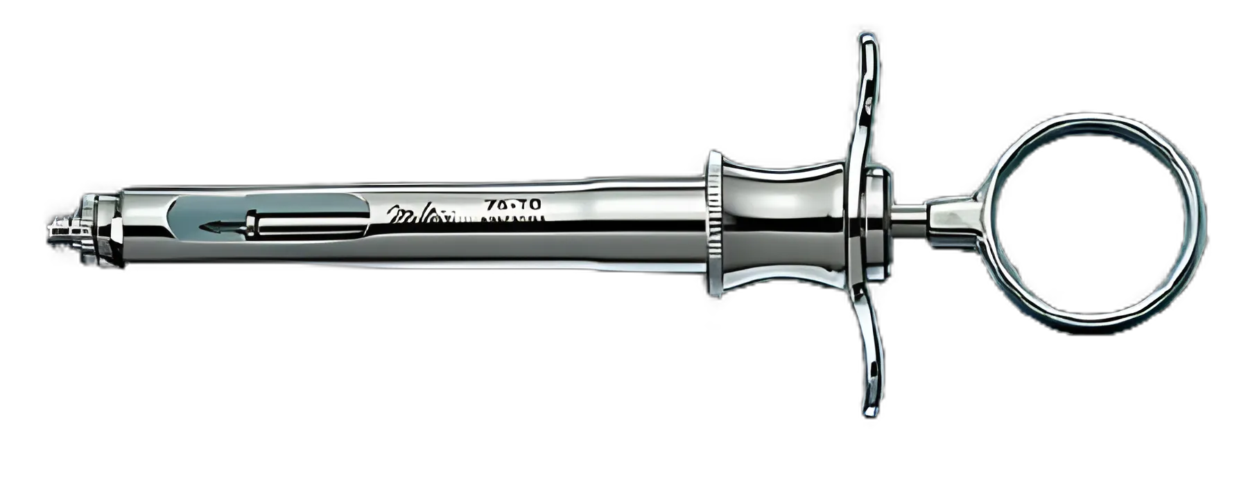 Aspirating Syringe Griprite® Thumb Control Ring Style Thumb Control Ring, 1.8 cc OR Grade