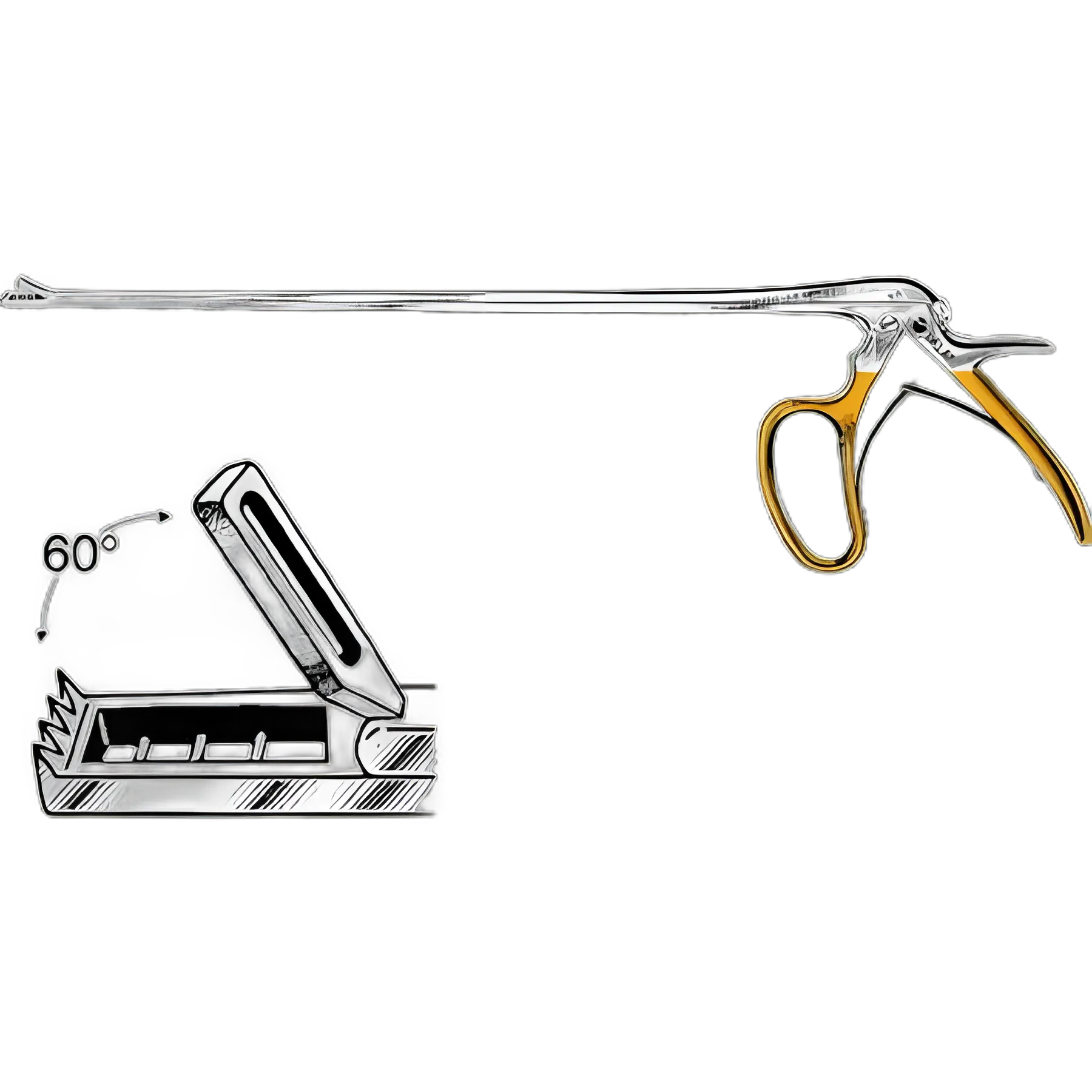 Biopsy Punch Forceps Kevorkian Straight 3 X 8 mm Tip