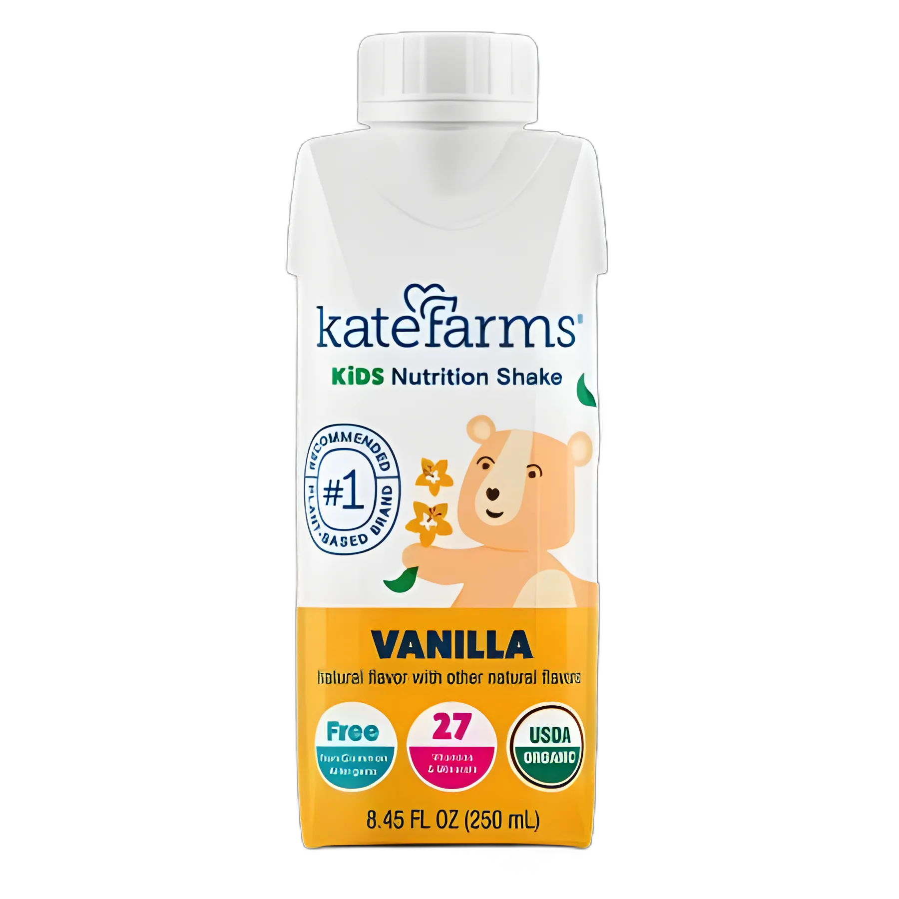 Pediatric Oral Supplement Kate Farms Vanilla Flavor 8.45 oz. / 250 mL Carton Liquid