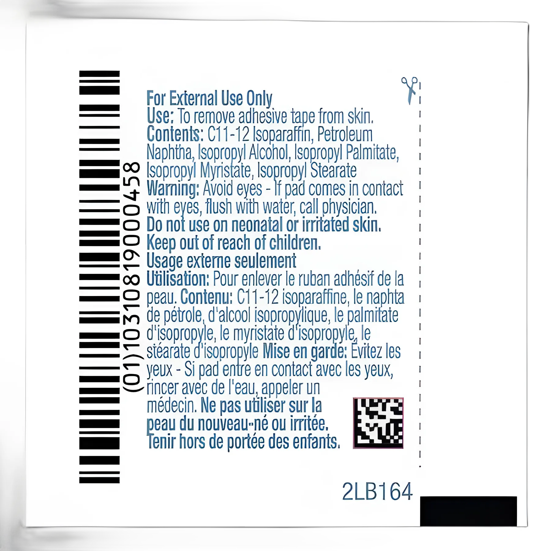 Adhesive Remover PDI® Pad 100 per Box