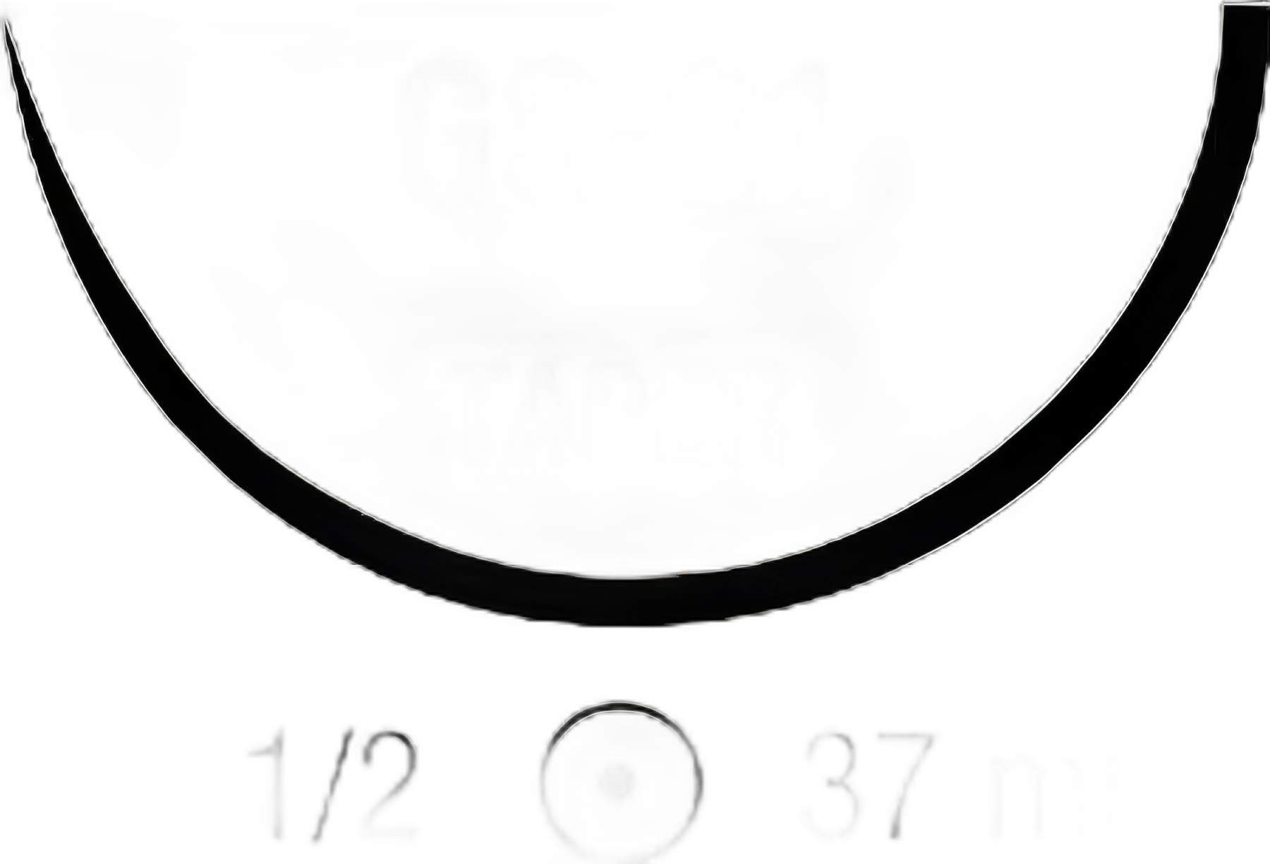 Absorbable Suture with Needle Chromic Gut GS -21 1/2 Circle Taper Point Needle Size 1 - CG-925