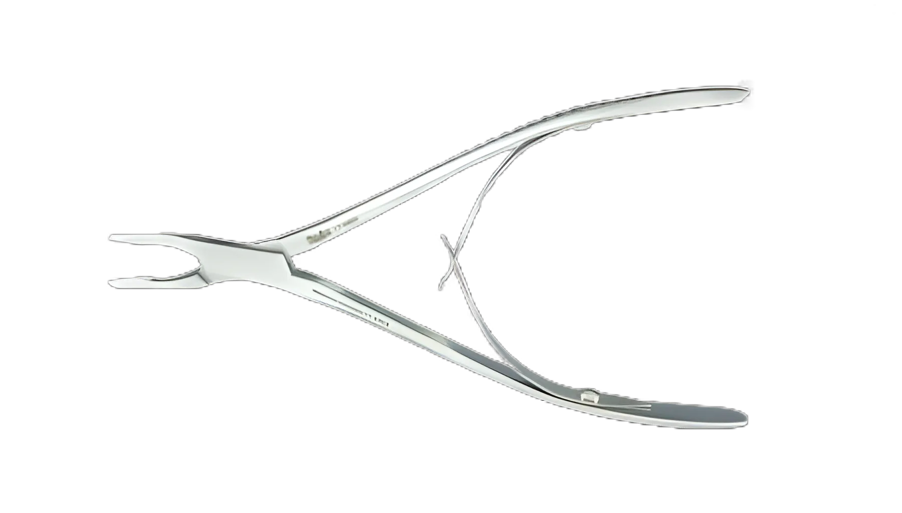 Microsurgical Rongeur Friedman Straight, Very Delicate Double Spring Plier Type Handle 1.3 mm Bite X 5-1/2 Inch Length