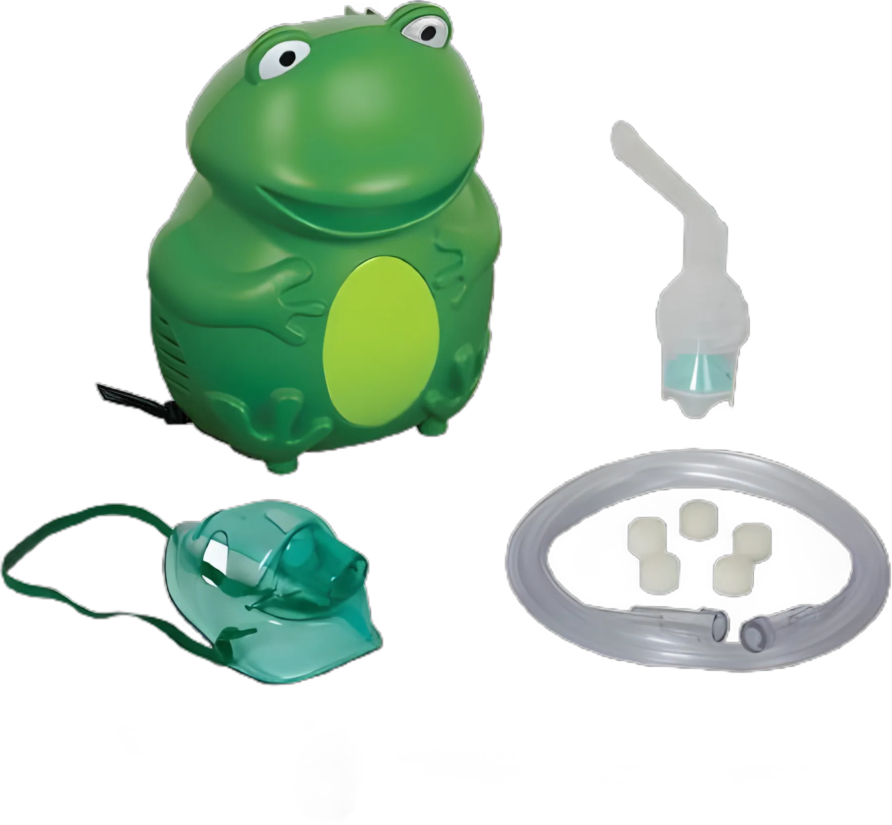 Roscoe Pediatric Frog Compressor Nebulizer System with Small Volume Medication Cup and Pediatric Aerosol Mask