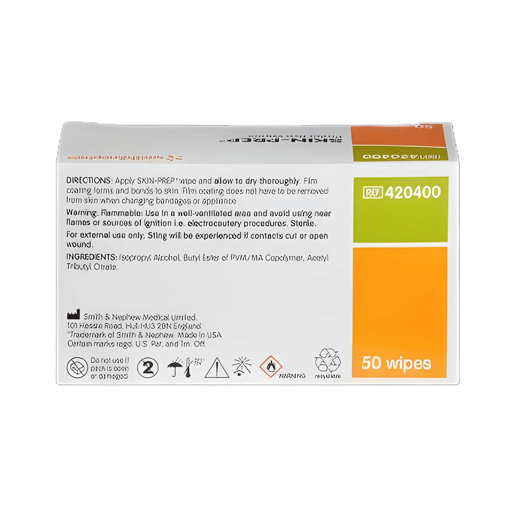 Skin Barrier Wipe Skin-Prep 75 to 100% Strength Isopropyl Alcohol Individual Packet Sterile