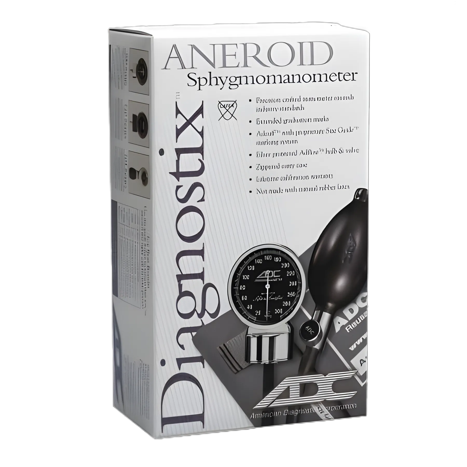 Reusable Aneroid / Stethoscope Set Pro's Combo III™ 23 to 33 cm Adult Cuff Dual Head Sprague Stethoscope Palm Aneroid