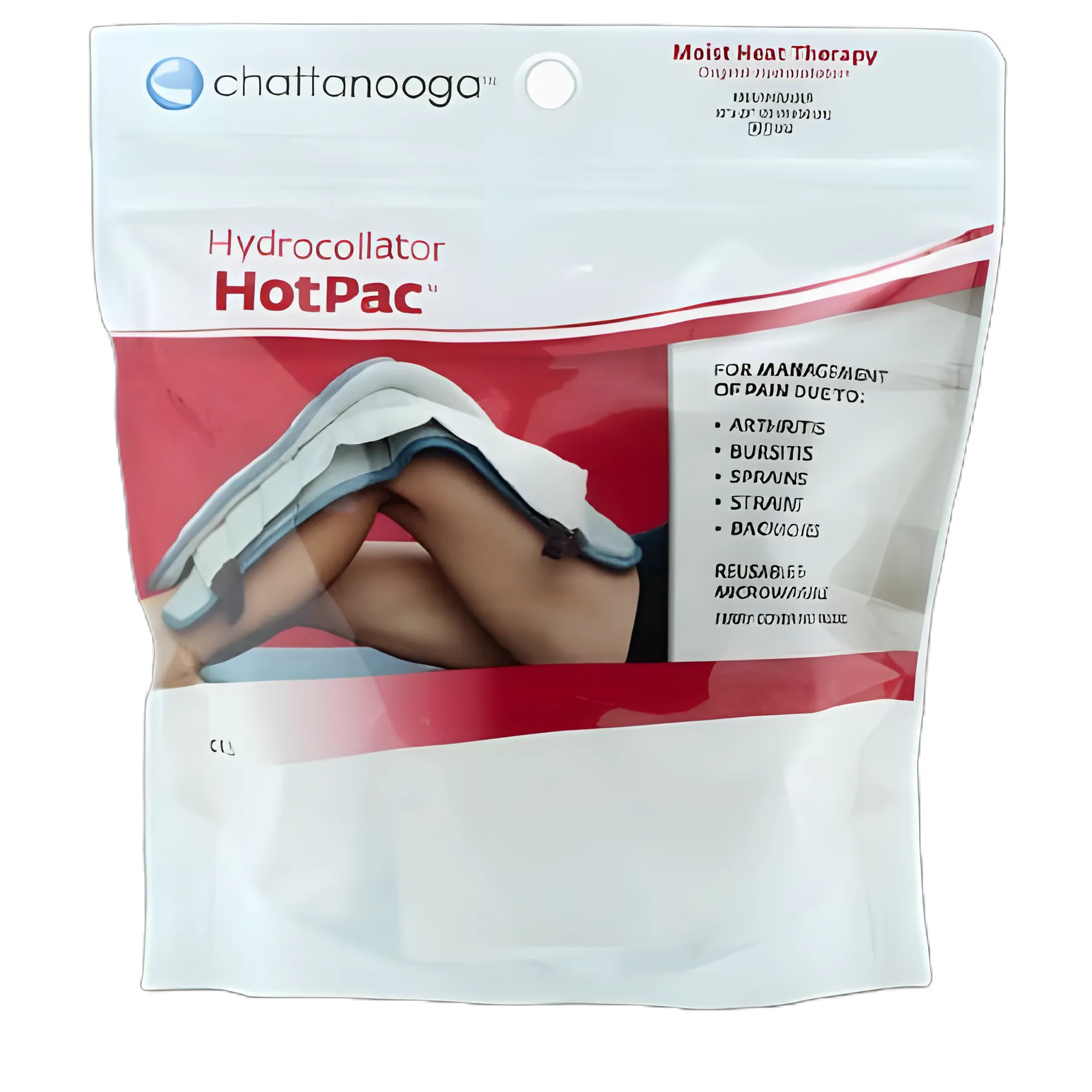 Moist Heat Therapy Pad with Cover HotPac™ Contour Neck One Size Fits Most Terry Cloth Cover Reusable