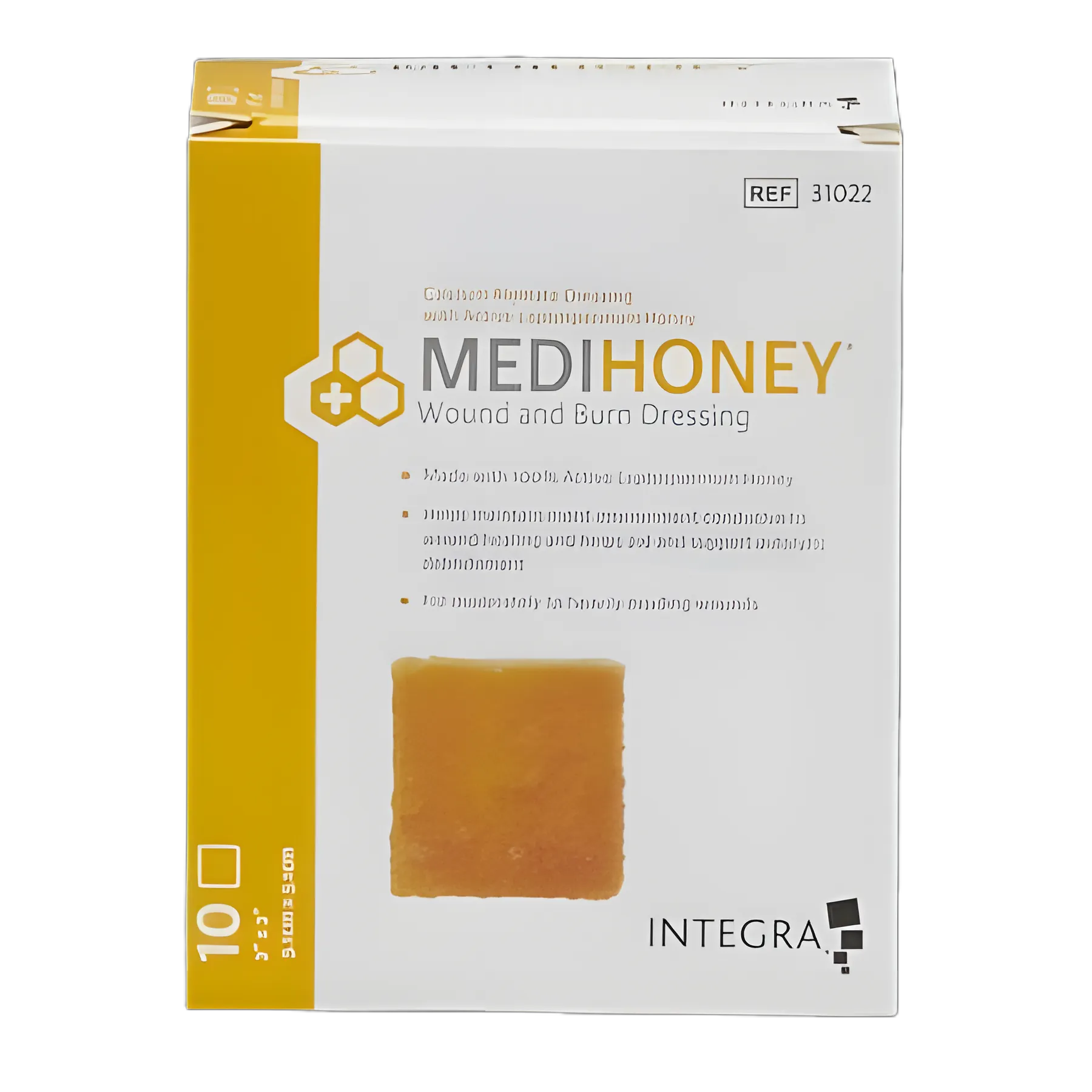 Honey Impregnated Wound Dressing MEDIHONEY® Square 2 X 2 Inch Sterile