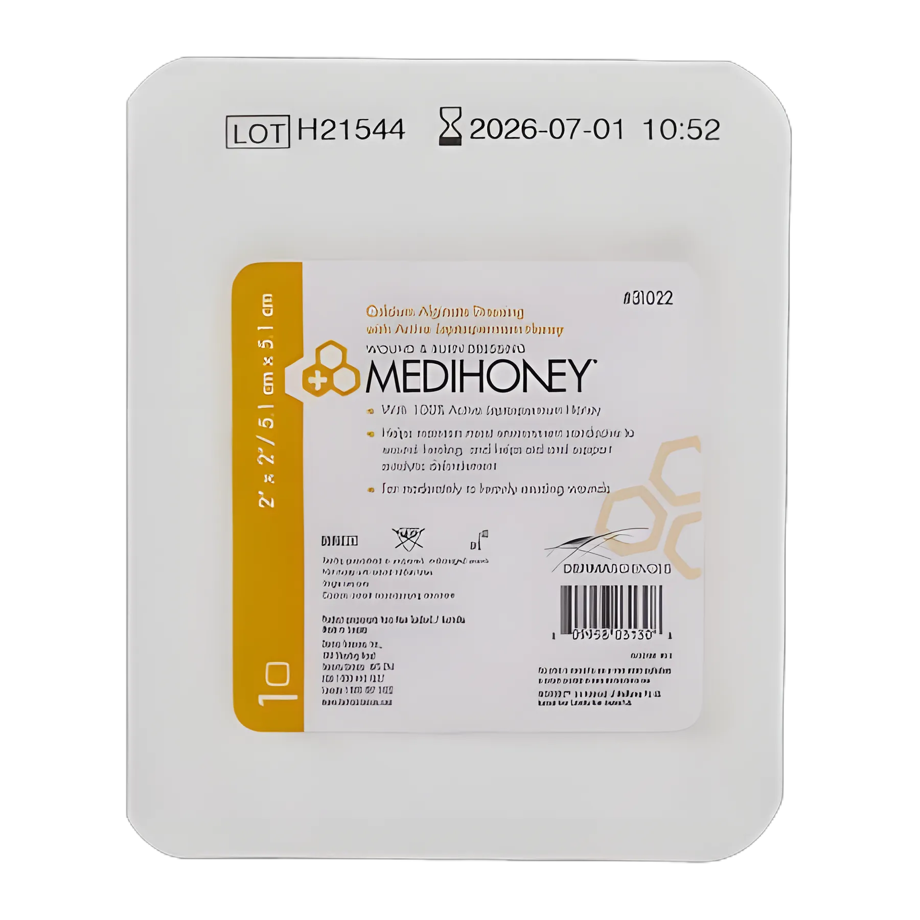 Honey Impregnated Wound Dressing MEDIHONEY® Square 2 X 2 Inch Sterile