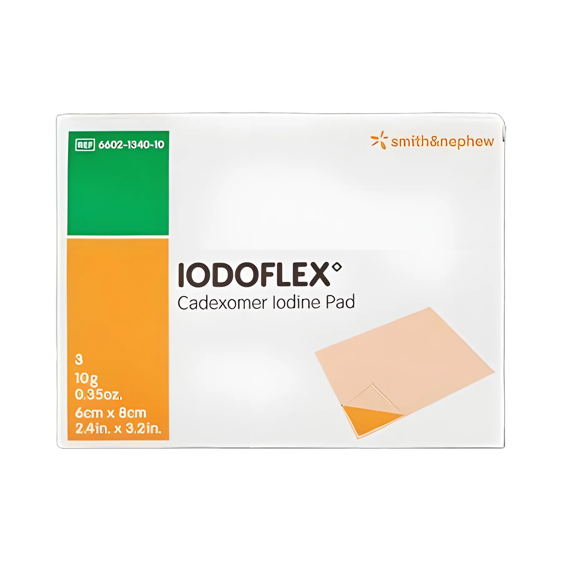 Iodophor Impregnated Dressing Iodoflex™ Pad Rectangle 2-1/8 X 3 Inch Sterile