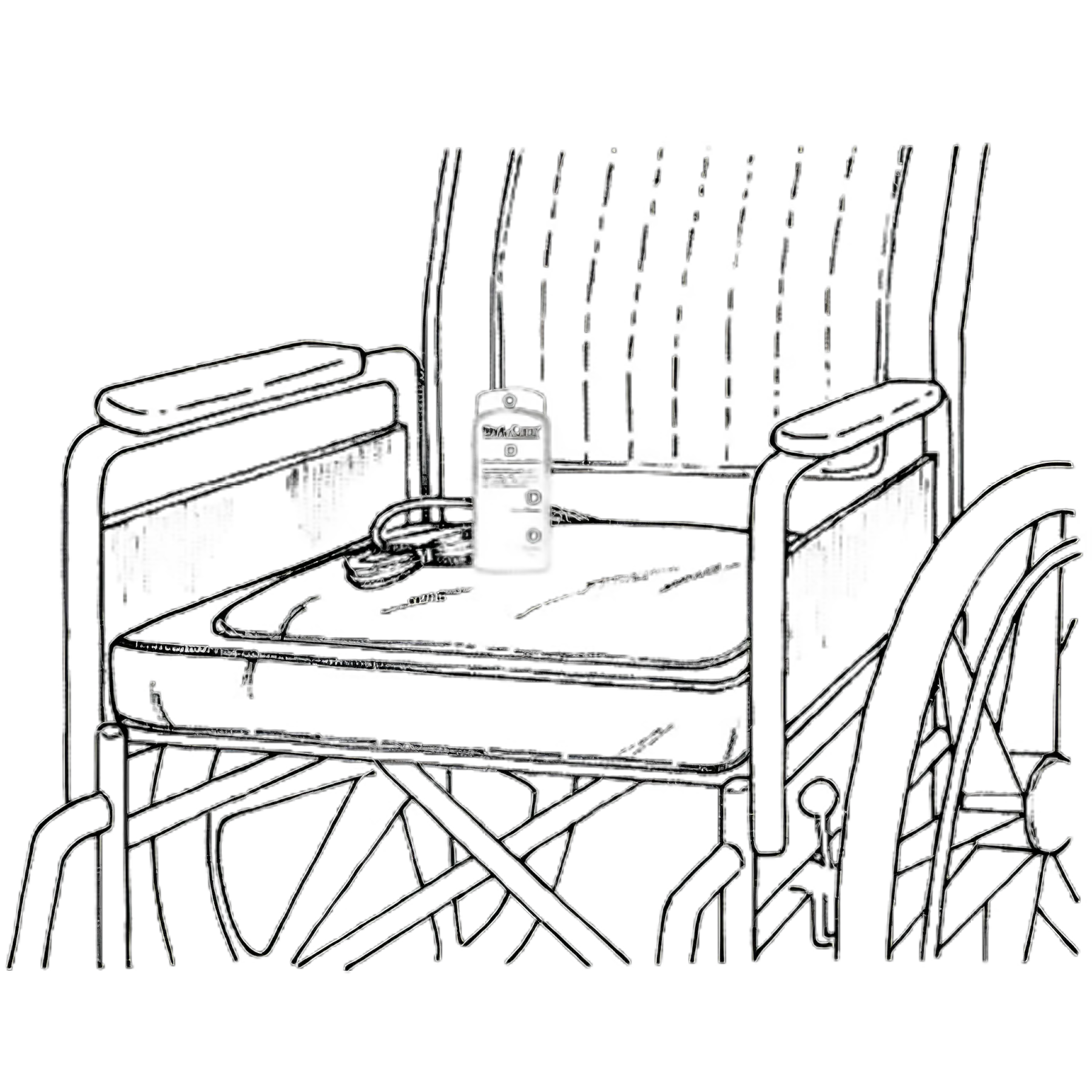 Chair Sensor Pad Alarm System ChairPro™ 2-1/2 X 16 X 20 Inch Black