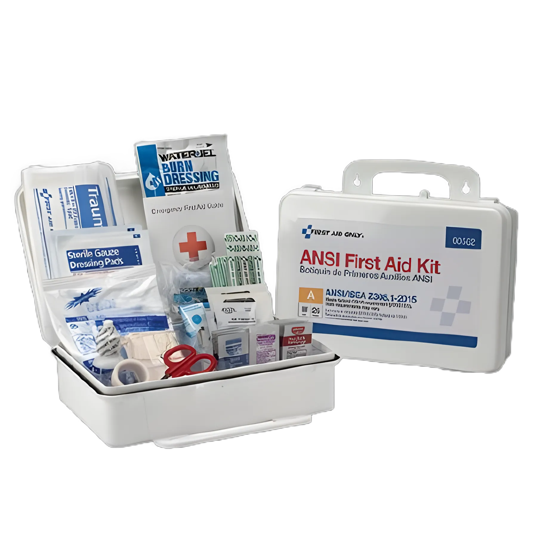 First Aid Kit for 25 People, ANSI A Certified, Weatherproof Plastic Case