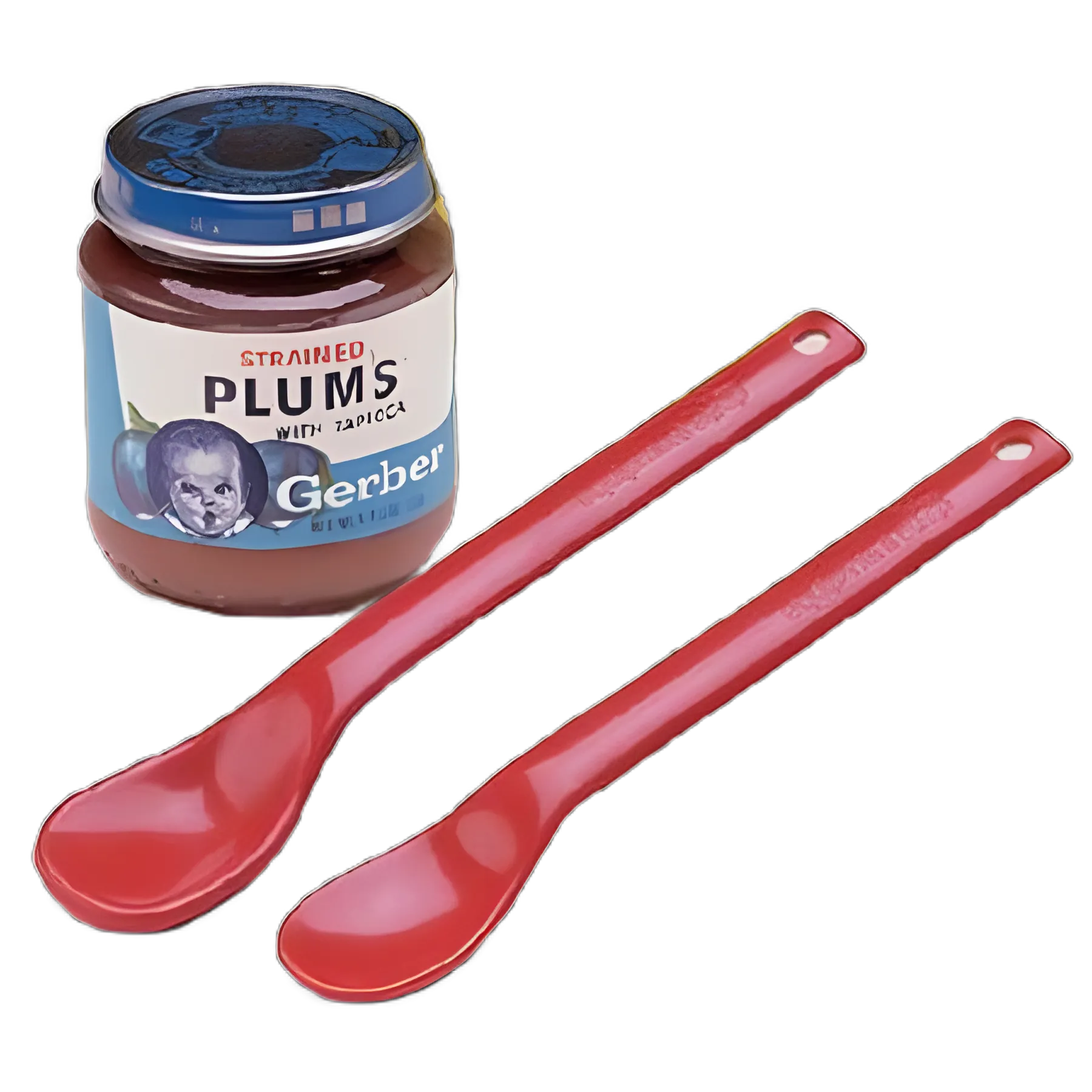 Feeding Therapy Spoon Large Maroon Plastic