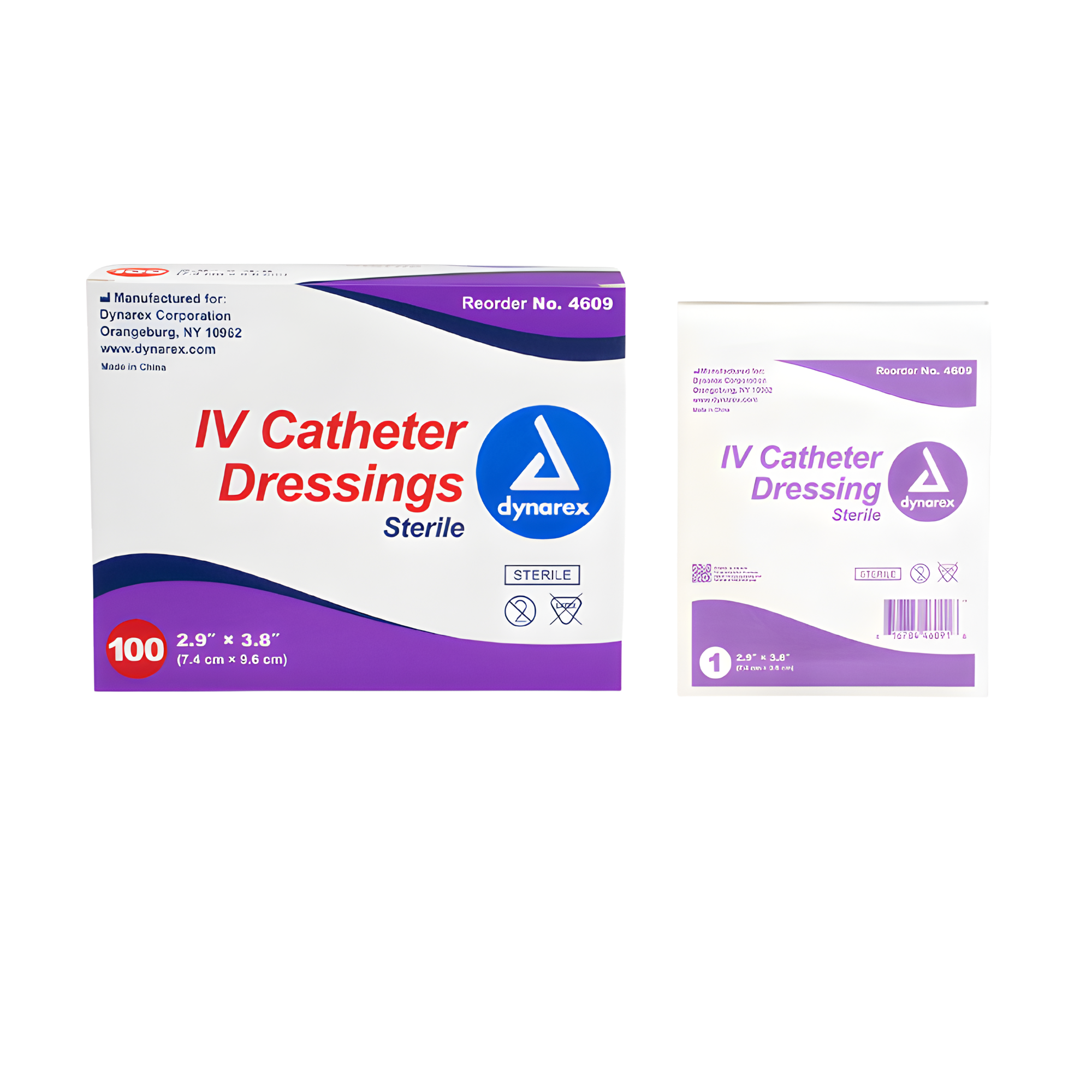 IV Catheter Dressing, Sterile, 2.9" x 3.8"