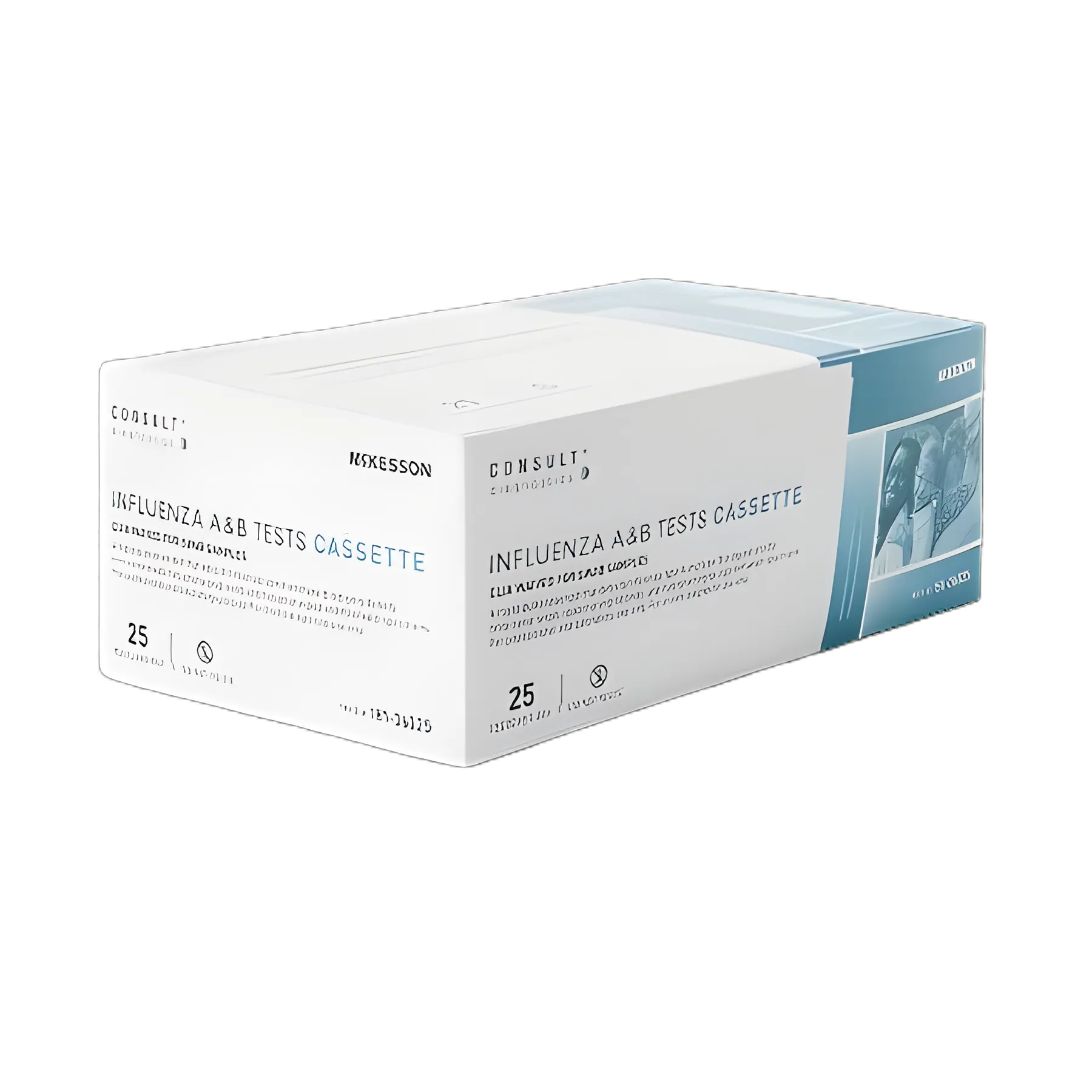 McKesson Consult™ Influenza A + B Rapid Test Kit - 25 Tests, CLIA Waived