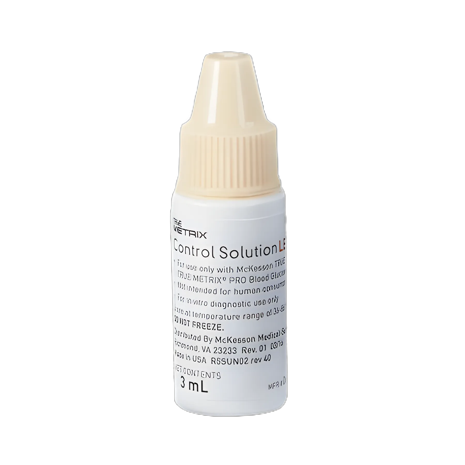 Blood Glucose Control Solution McKesson TRUE METRIX® 3 mL Level 2
