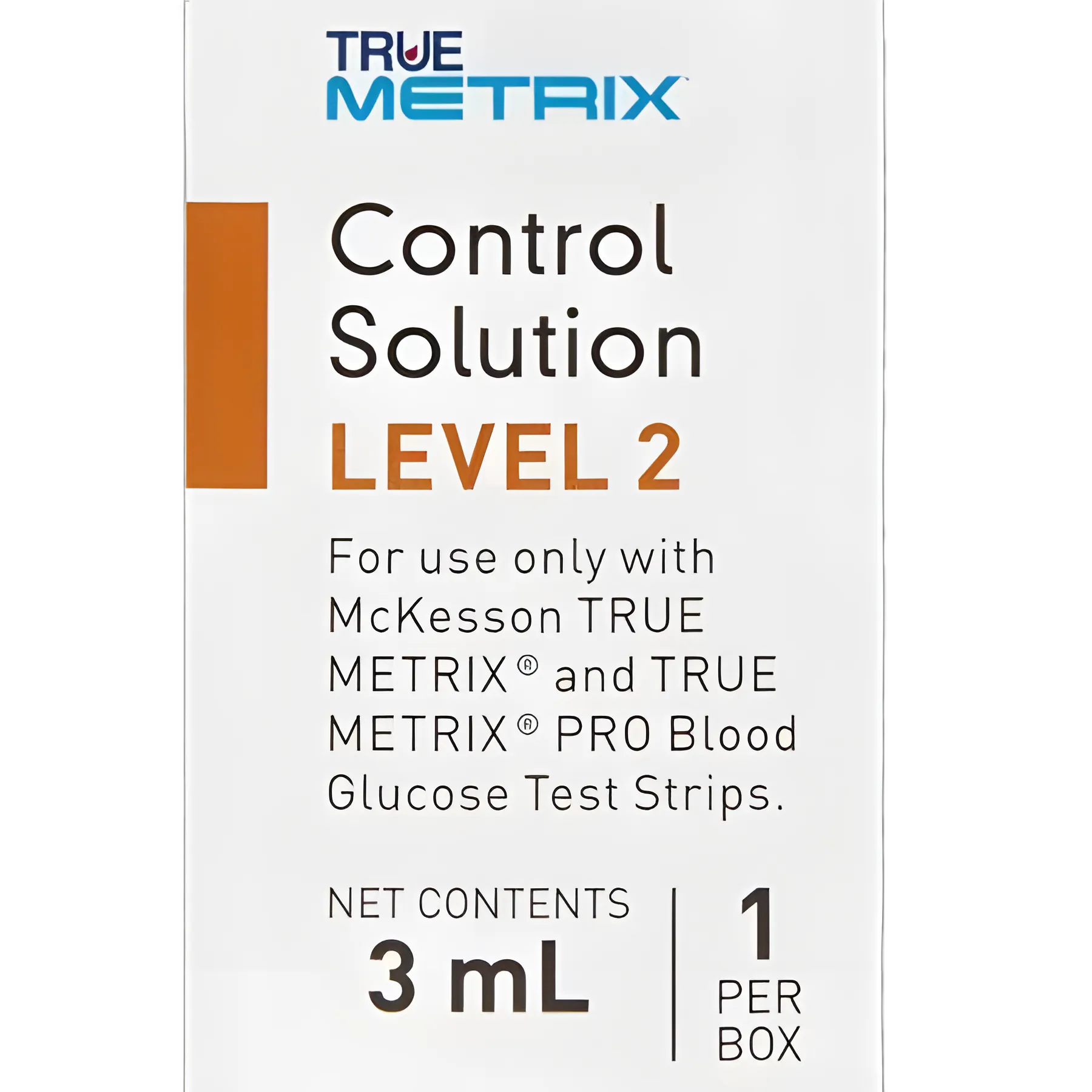 Blood Glucose Control Solution McKesson TRUE METRIX® 3 mL Level 2
