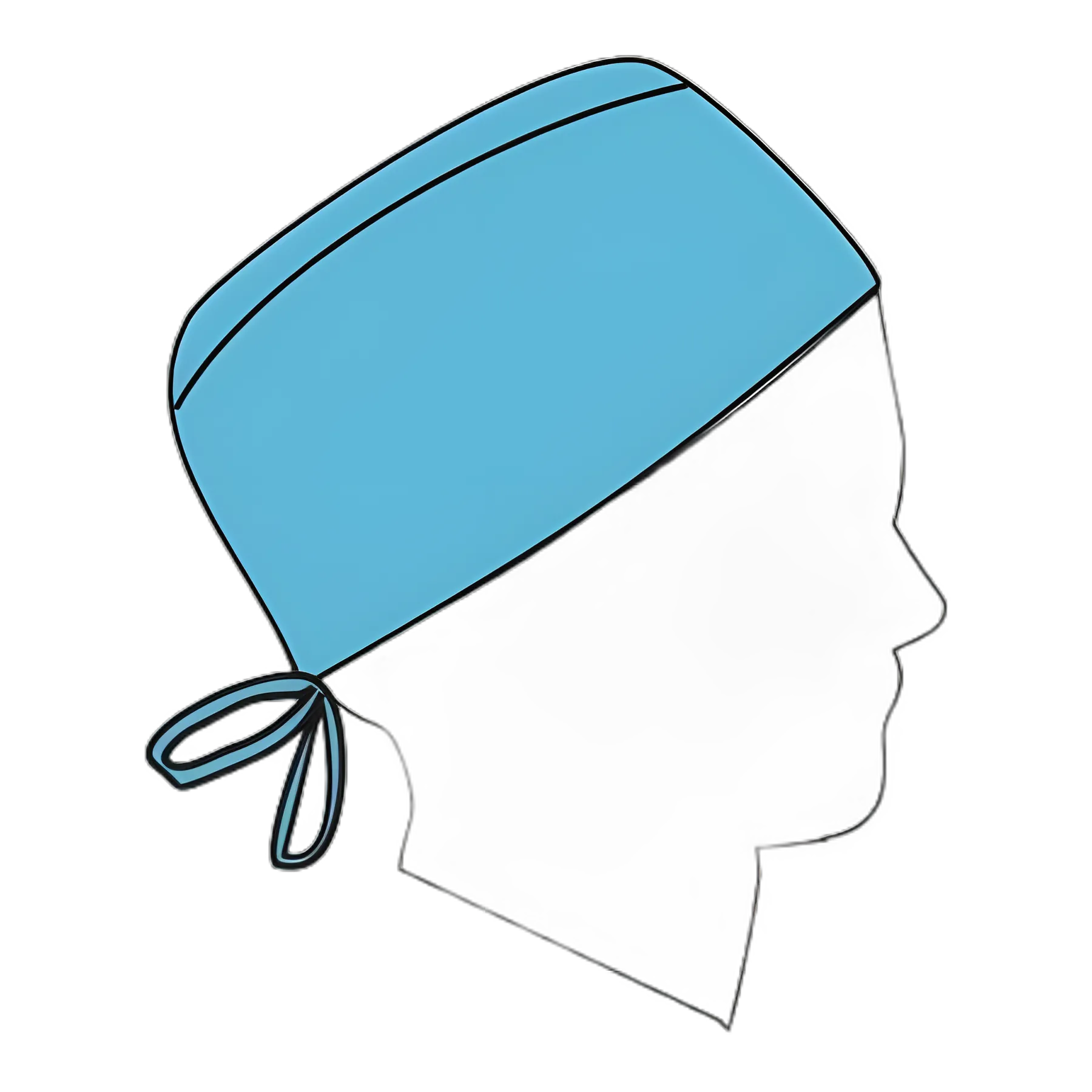 Surgeon Cap Halyard One Size Fits Most Blue Tie Closure