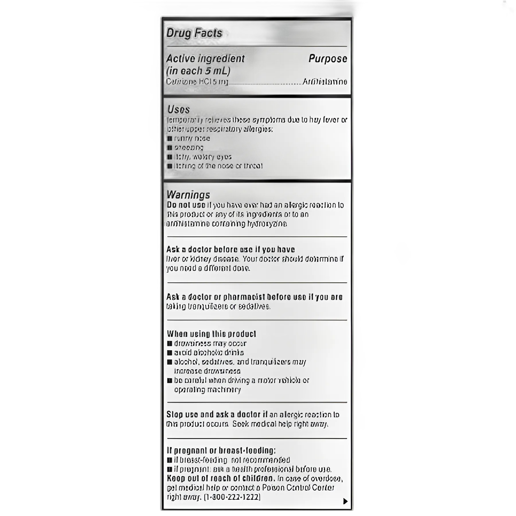 Children's Zyrtec Allergy Syrup 1mg/mL - 4oz