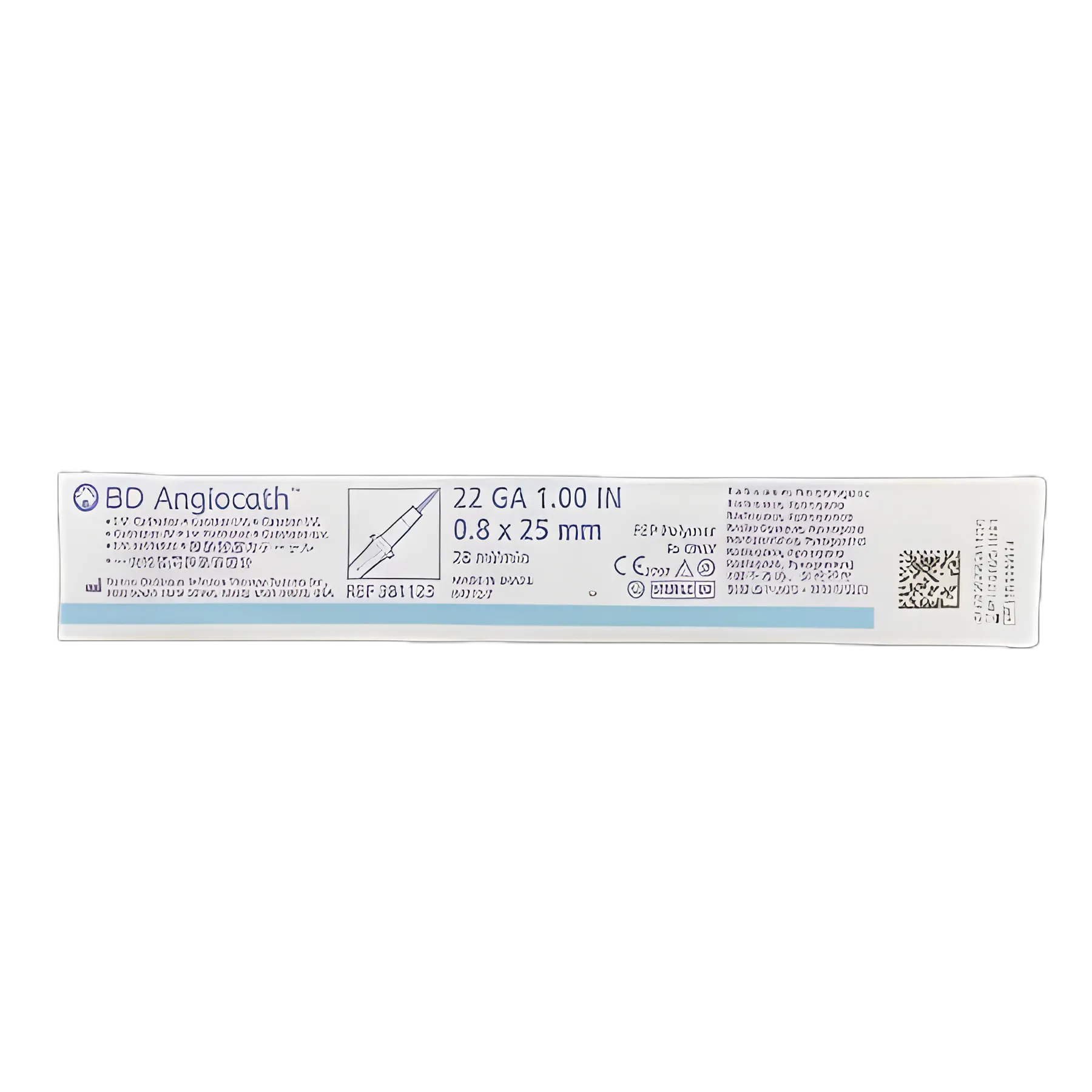 Peripheral IV Catheter Angiocath™ 22 Gauge 1 Inch Without Safety
