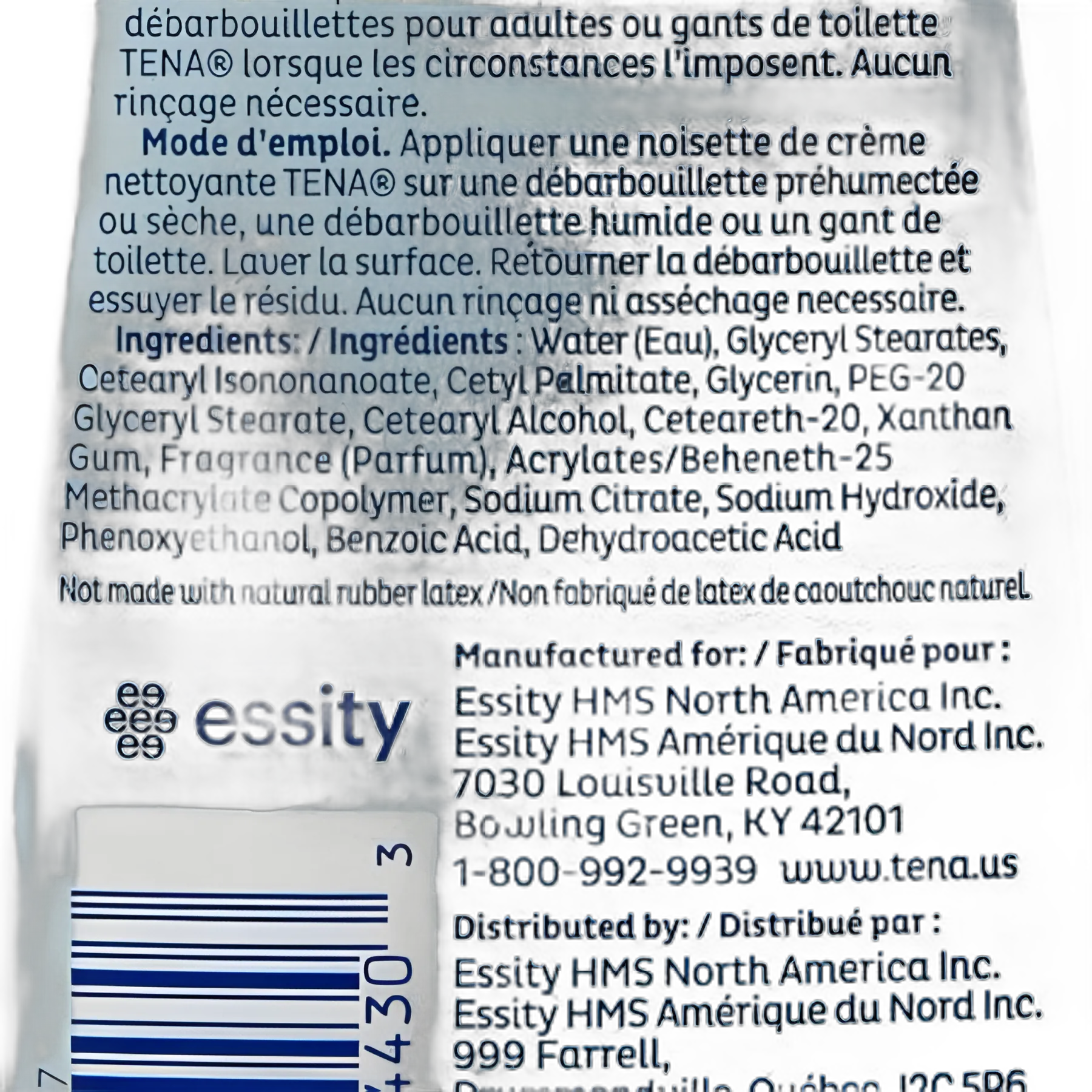 Rinse-Free Body Wash TENA® ProSkin™ Cream 16.9 oz. Pump Bottle Mild Scent