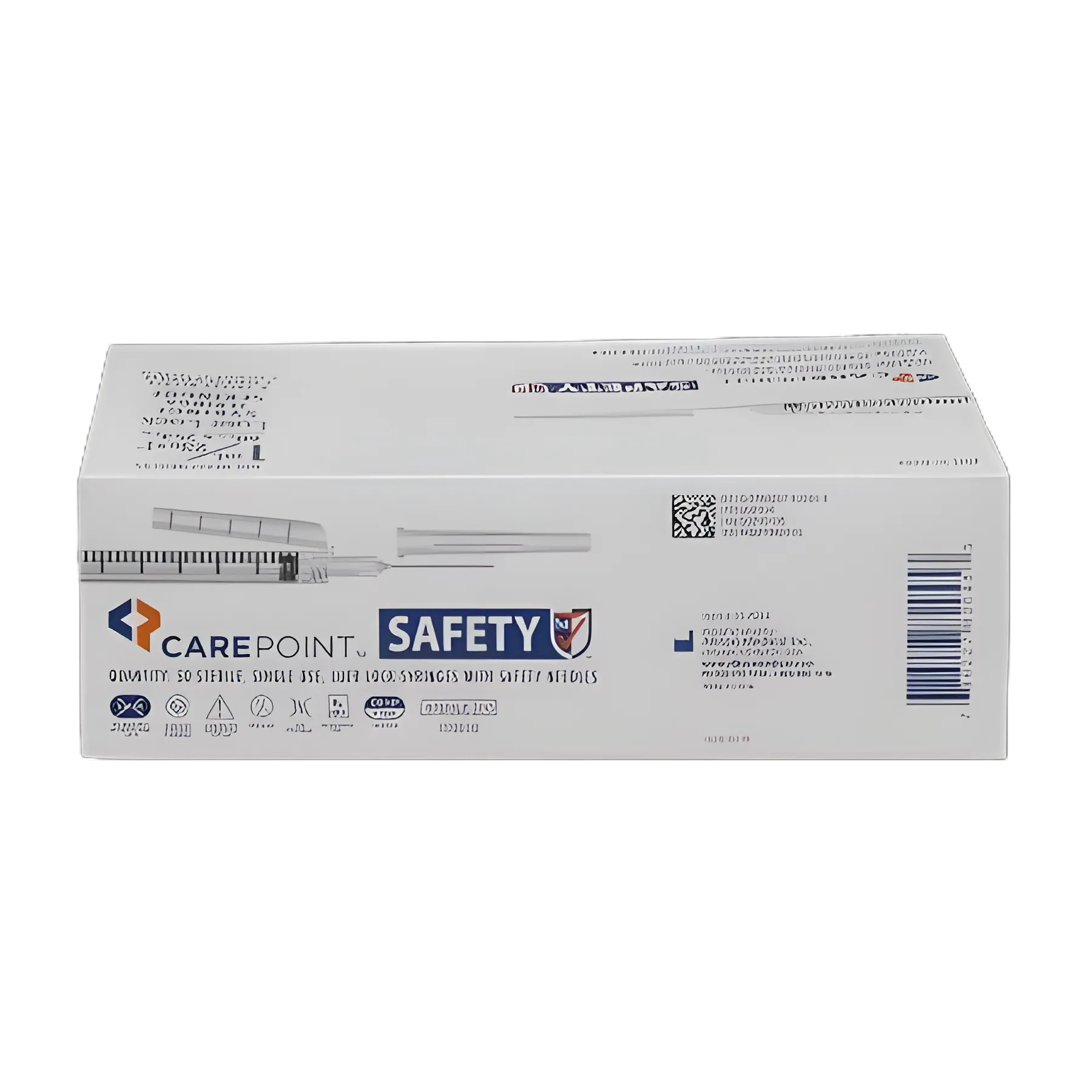 Carepoint Safety 1 mL Syringe with 23G Needle