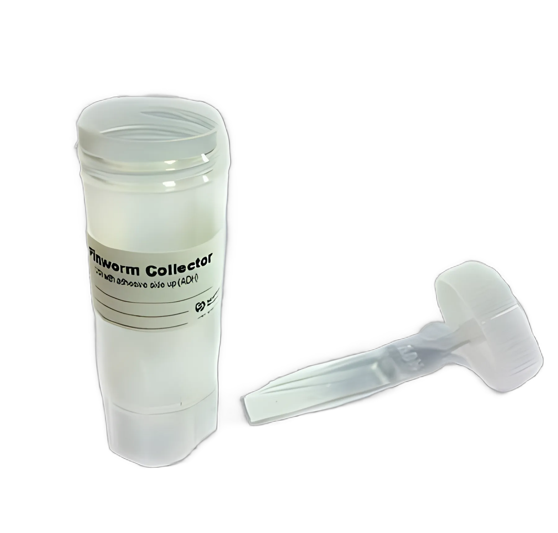 Pinworm Test Kit: Container Cap Closure with Adhesive Paddle - USA