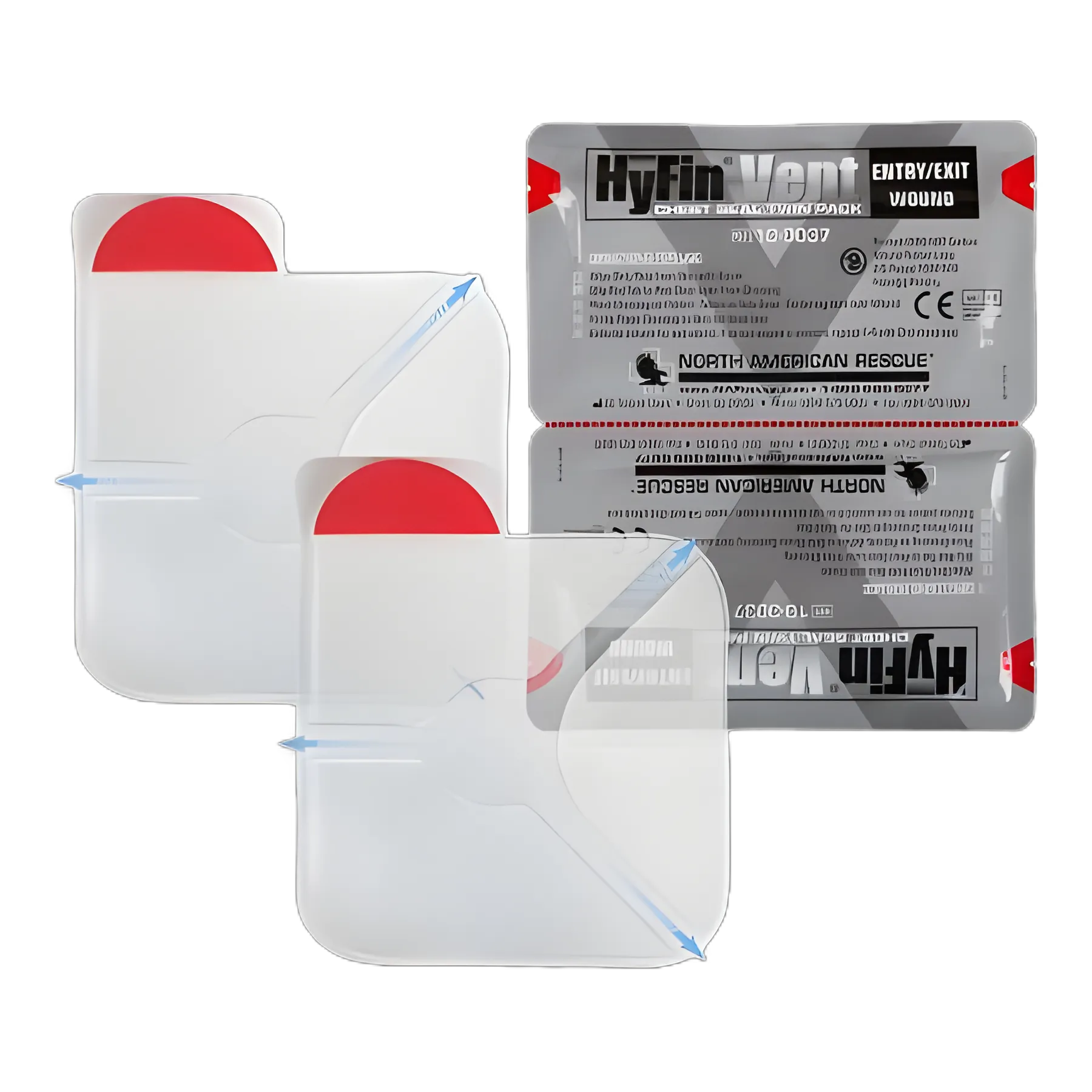 Hyfin Vent Chest Wound Seal - Dual Pack NonSterile