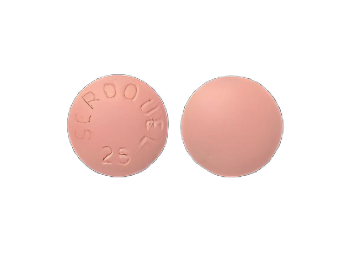 Seroquel® Quetiapine Fumarate 25 mg Tablet Blister Pack 100 Tablets