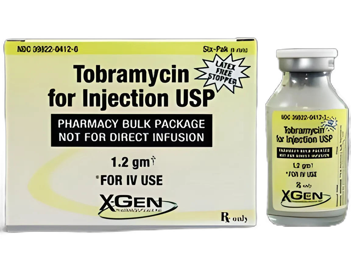 Tobramycin Sulfate, Preservative Free 1.2 Gram Injection Pharmacy Bulk Package - 39822041206
