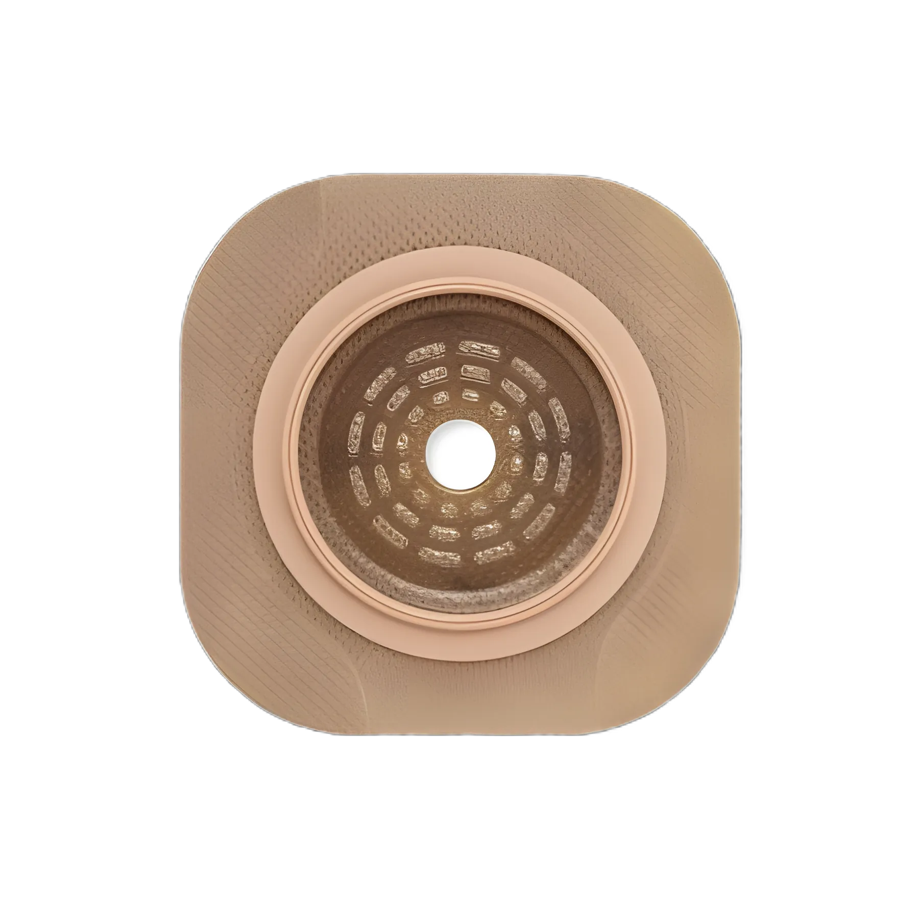 Skin Barrier New Image™ Flat CeraPlus™ Precut, Extended Wear Adhesive Tape Borders 1-3/4 Inch Flange Green Code 1-1/8 Inch Opening