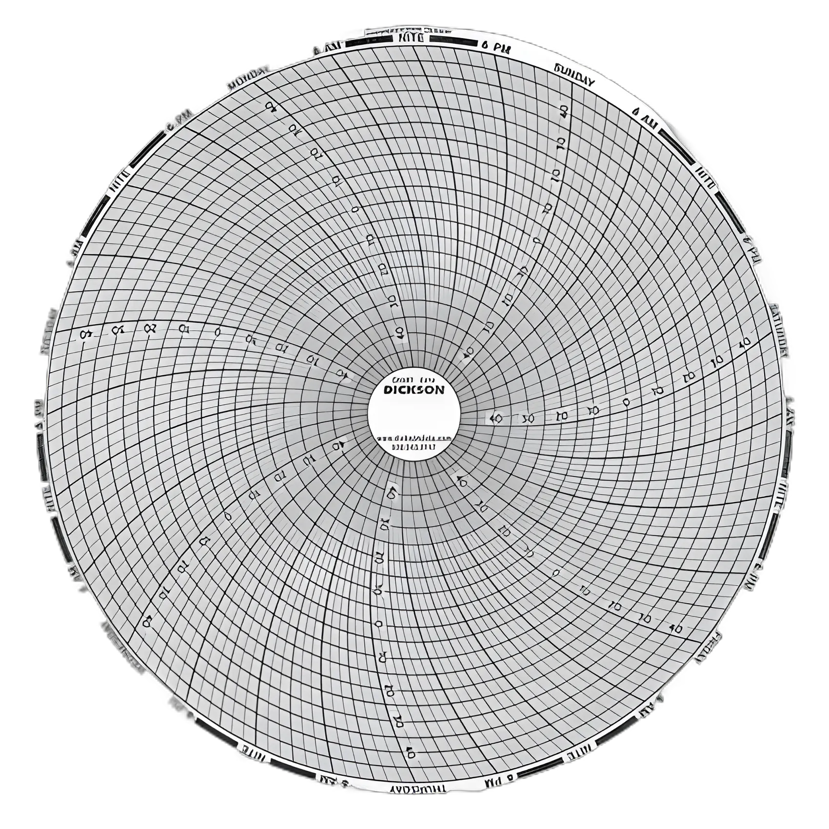 Dickson™ 8 Inch Temperature Chart for Medical Use