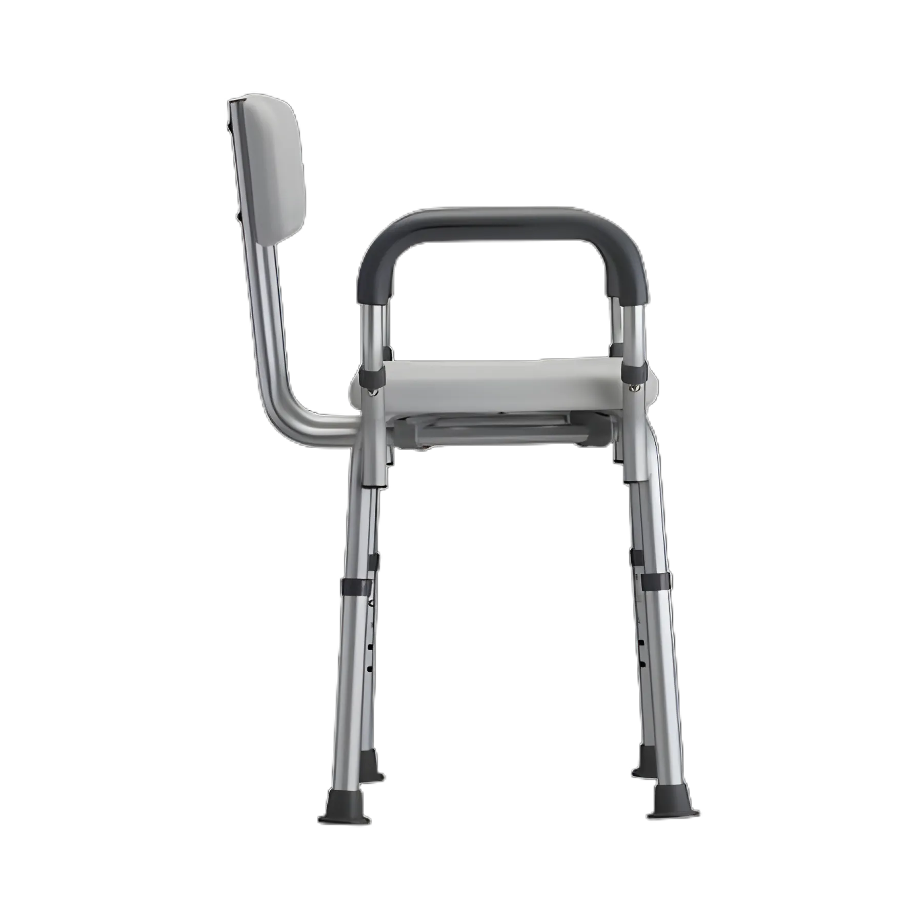 Nova Padded Shower Chair with Removable Back - 275 lbs Capacity