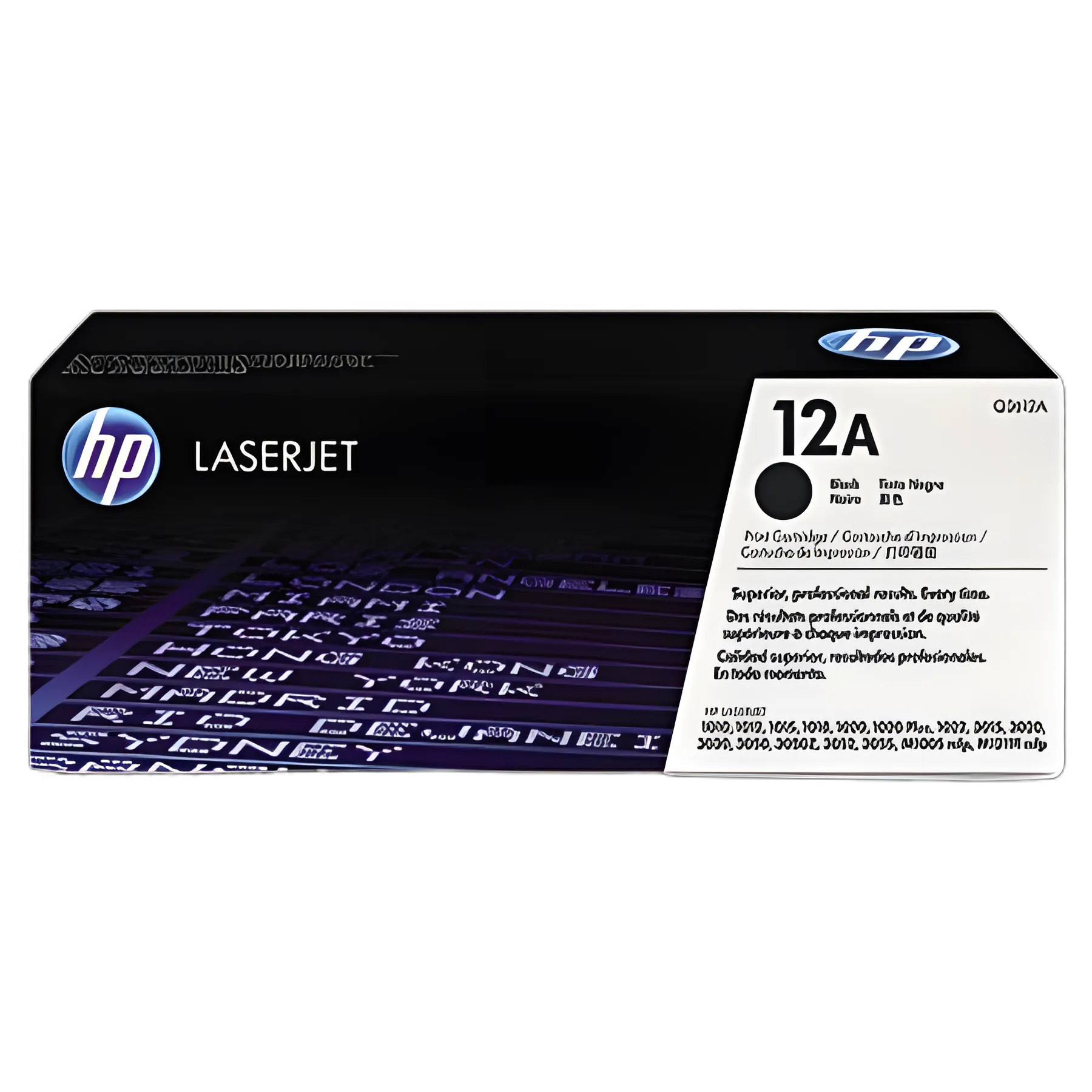 HP 12A, (Q2612A) Black Original LaserJet Toner Cartridge