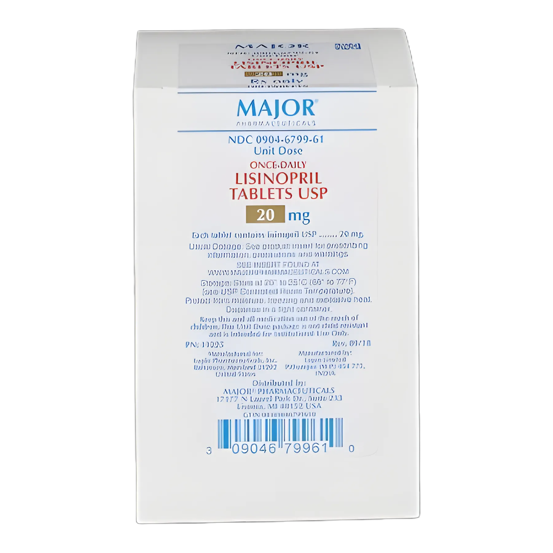 Lisinopril 20mg Tablets - Control Hypertension