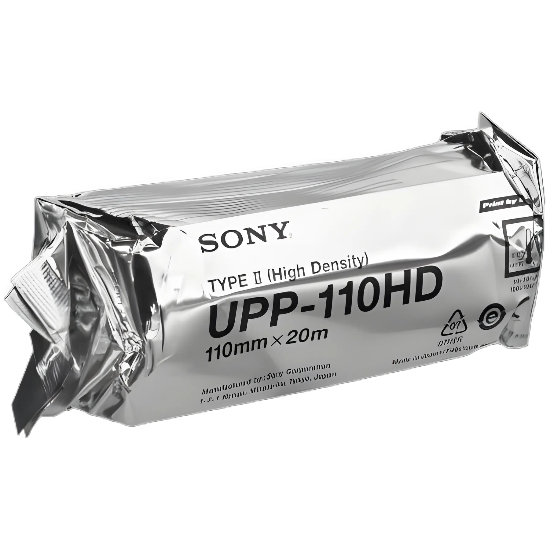 Sony UPP-110HG High Glossy Thermal Paper for Medical Diagnostic Equipment, 110mm x 20m