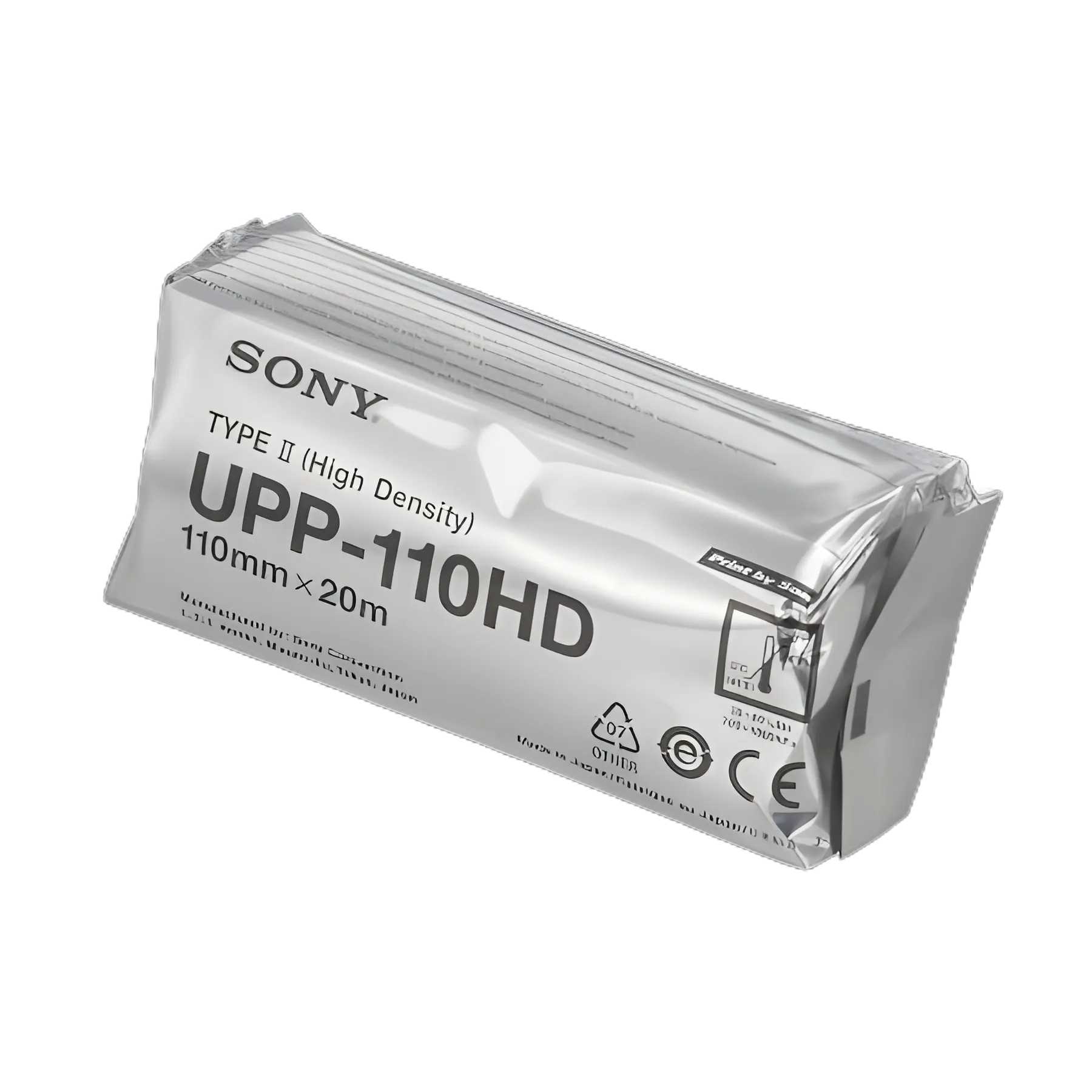 Sony UPP-110HG High Glossy Thermal Paper for Medical Diagnostic Equipment, 110mm x 20m