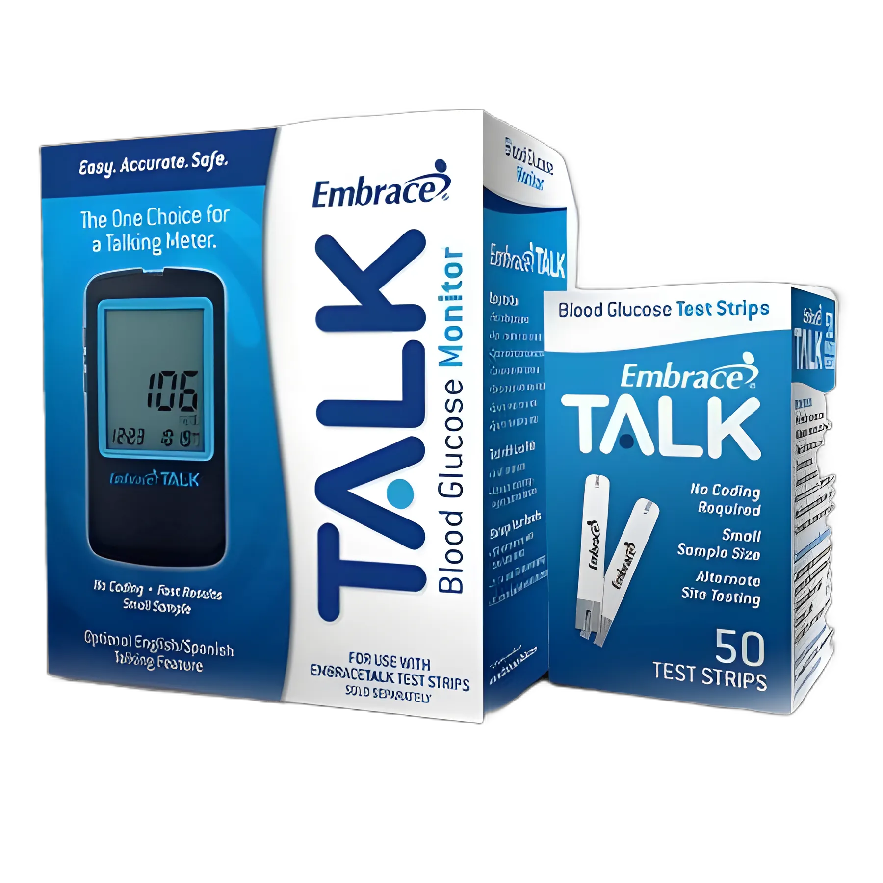 Embrace® Blood Glucose Test Strips, 50 Pack - APX03AB0303 | Omnis Health