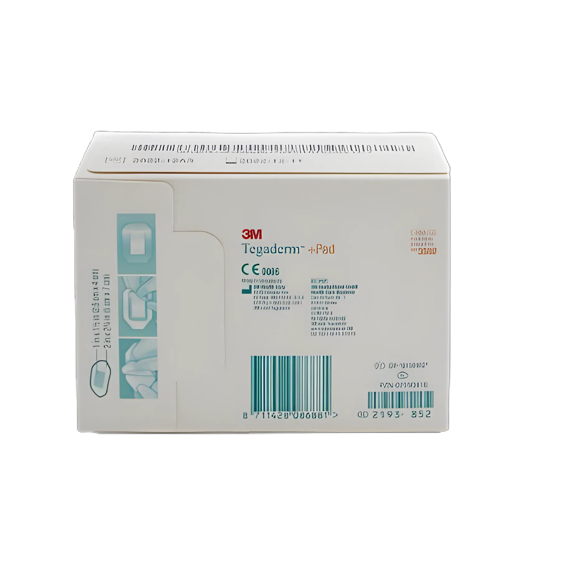 Transparent Film Dressing with Pad 3M™ Tegaderm™ 2 X 2-3/4 Inch Frame Style Delivery Rectangle Sterile