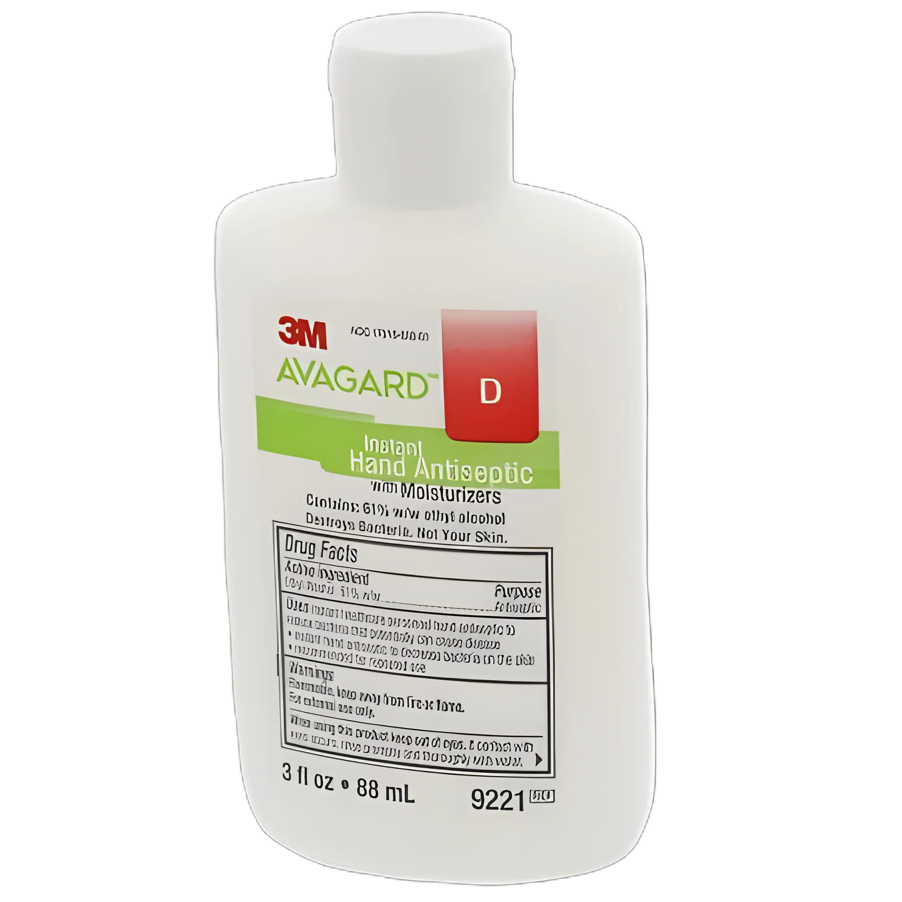 Hand Sanitizer 3M™ Avagard™ D 3 oz. Ethyl Alcohol Gel Bottle