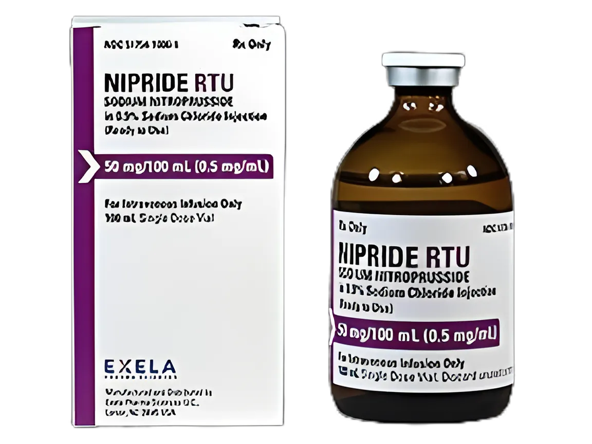 Nipride® RTU Sodium Nitroprusside/0.9% Sodium Chloride 0.5 mg/mL Injection for Hypertension Management