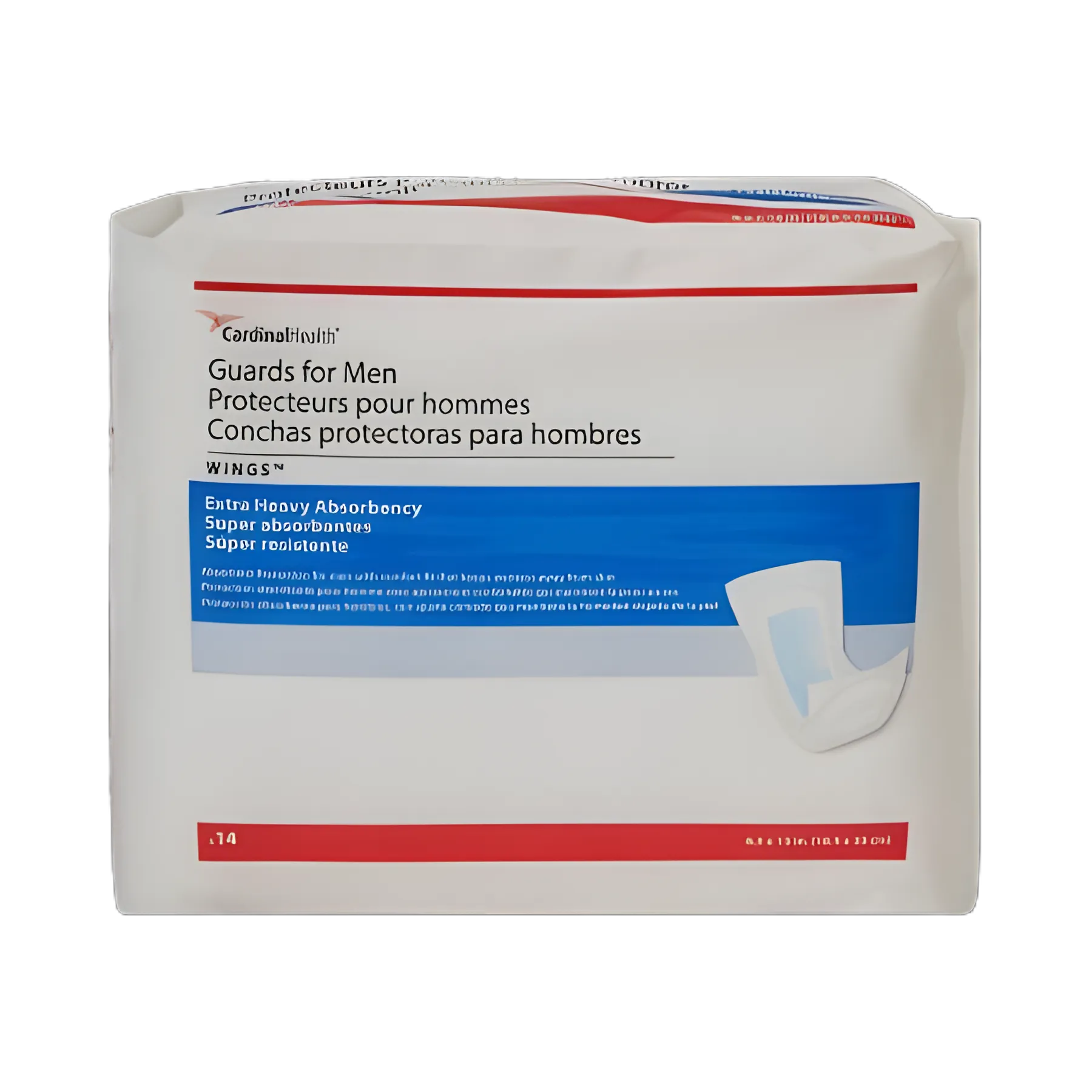 Bladder Control Pad Sure Care™ 6-1/2 X 13 Inch Heavy Absorbency Polymer Core One Size Fits Most