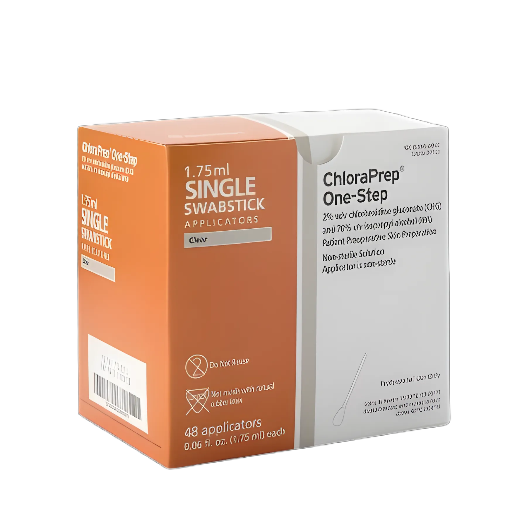 Impregnated Swabstick ChloraPrep™ One-Step 2% / 70% Strength CHG (Chlorhexidine Gluconate) / Isopropyl Alcohol NonSterile - 260100