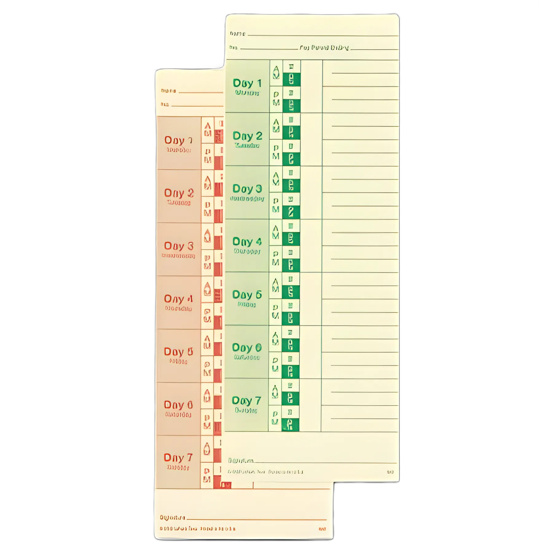 Time Clock Cards for All Standard Side-Print Time Clocks, Two Sides, 3.5 x 9, 100/Pack