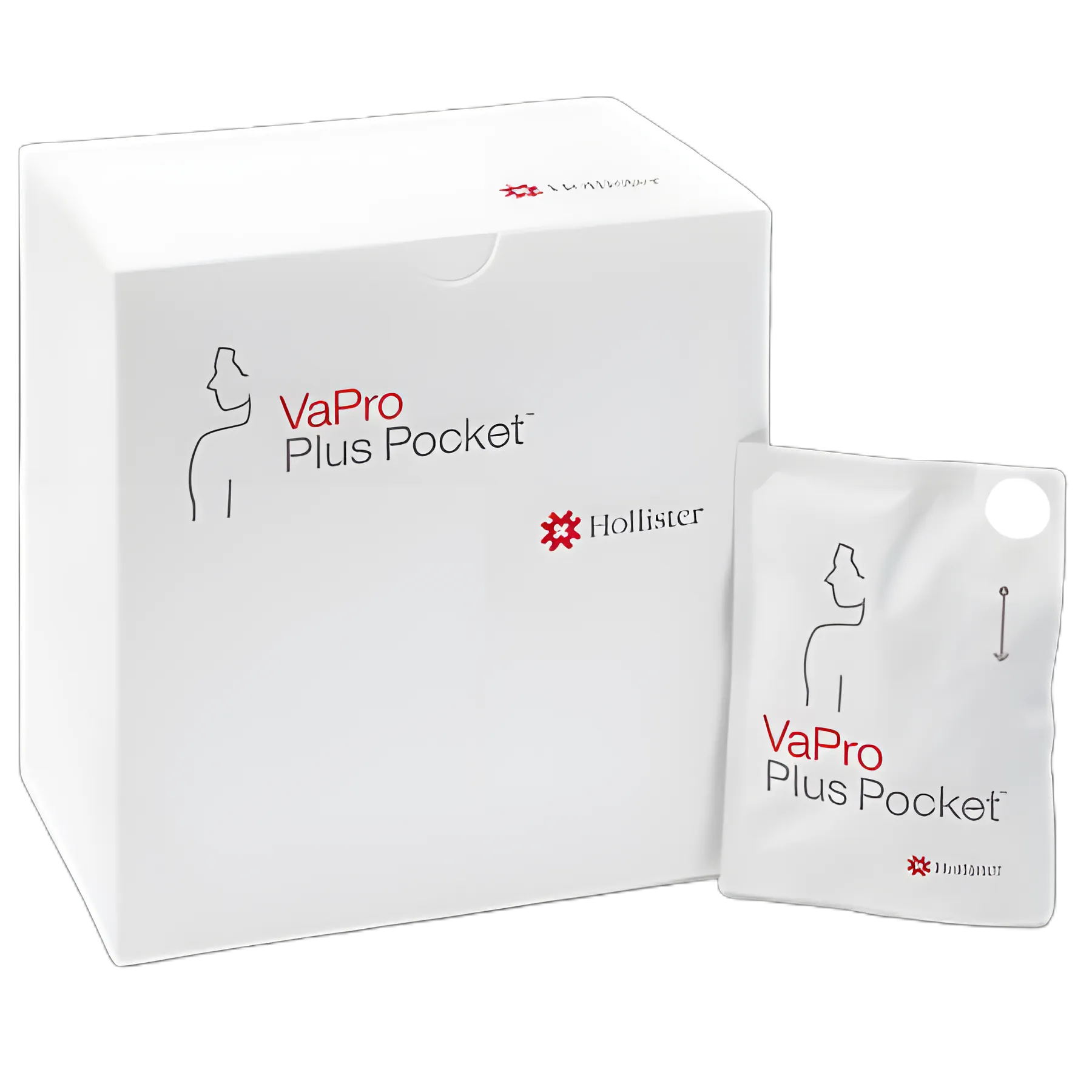 Urethral Catheter VaPro™ Plus TouchFree Straight Tip Hydrophilic Coated PVC 12 Fr. 8 Inch