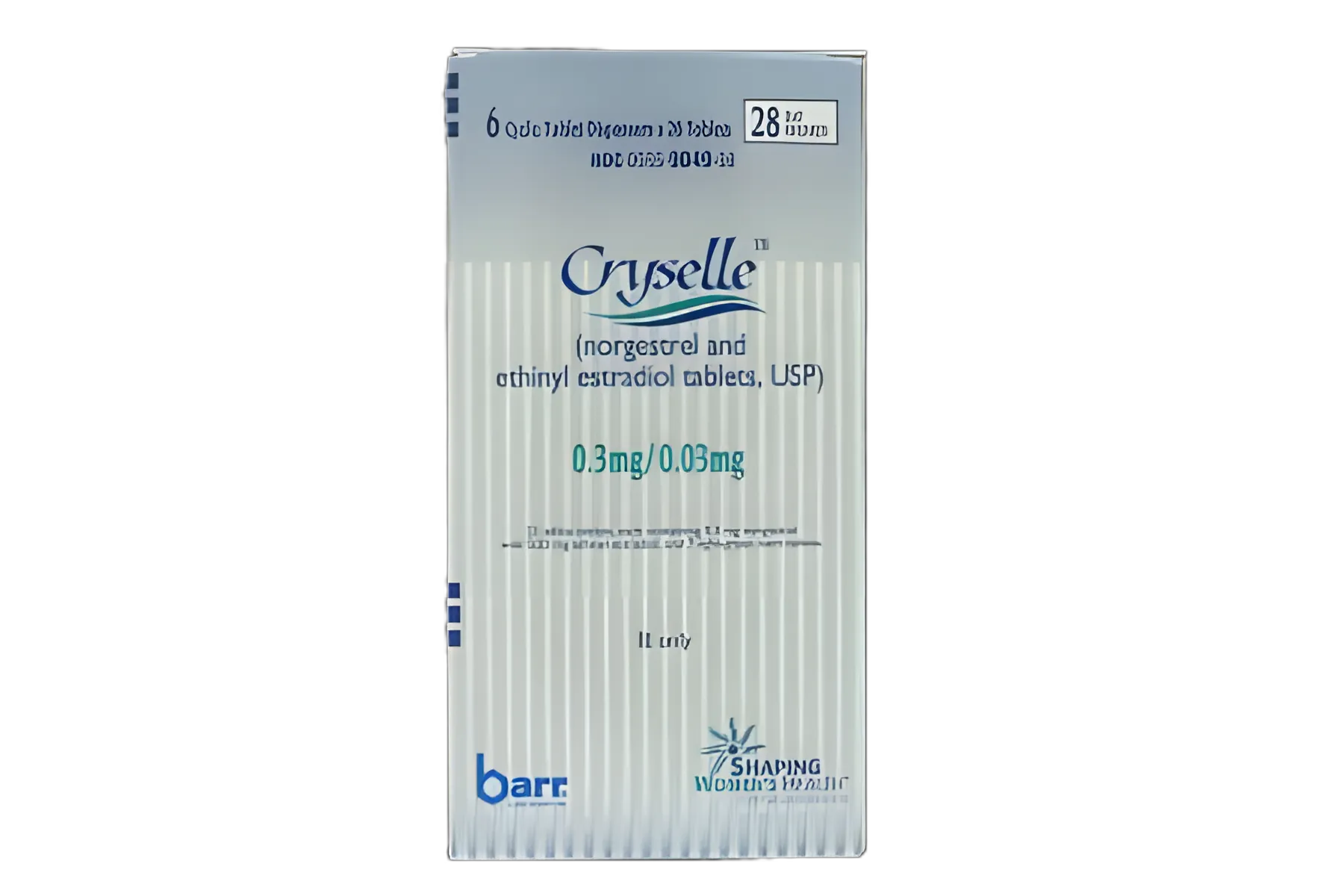 Cryselle* 28 Norgestrel / Ethinyl Estradiol 0.3 mg - 0.03 mg Tablet Blister Pack 168 Tablets