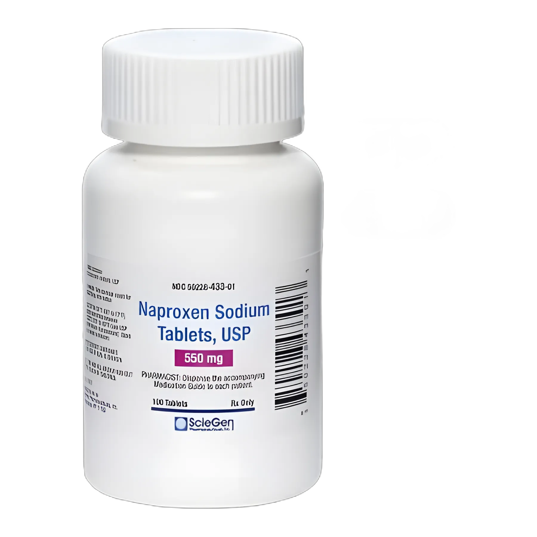 Naproxen Sodium 550 mg Tablets by Sciegen Pharmaceuticals - Bottle of 100
